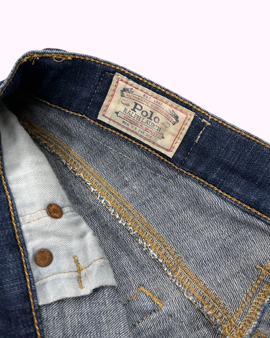 RALPH LAUREN logo fade slim jean 상품이미지4