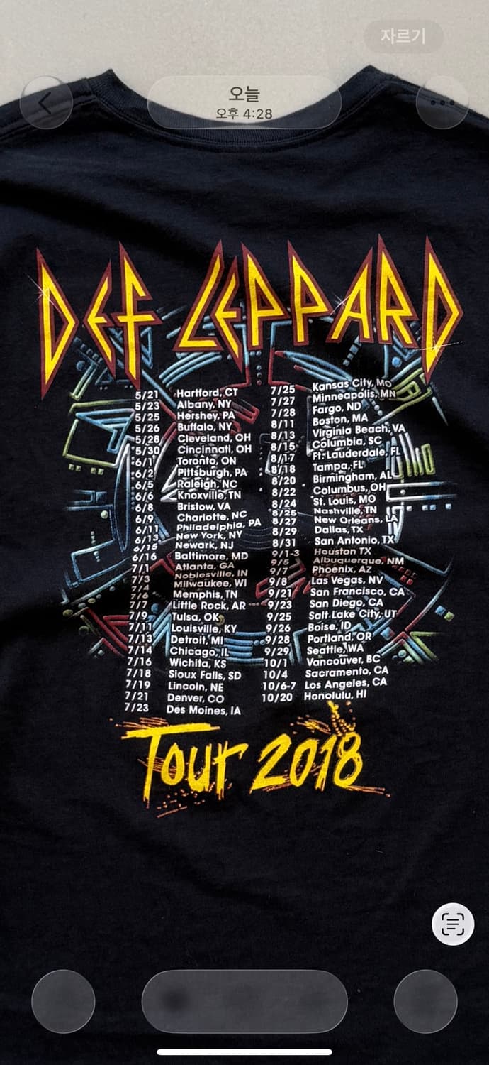 Def Leppard “2018 Band tour” 상품이미지5