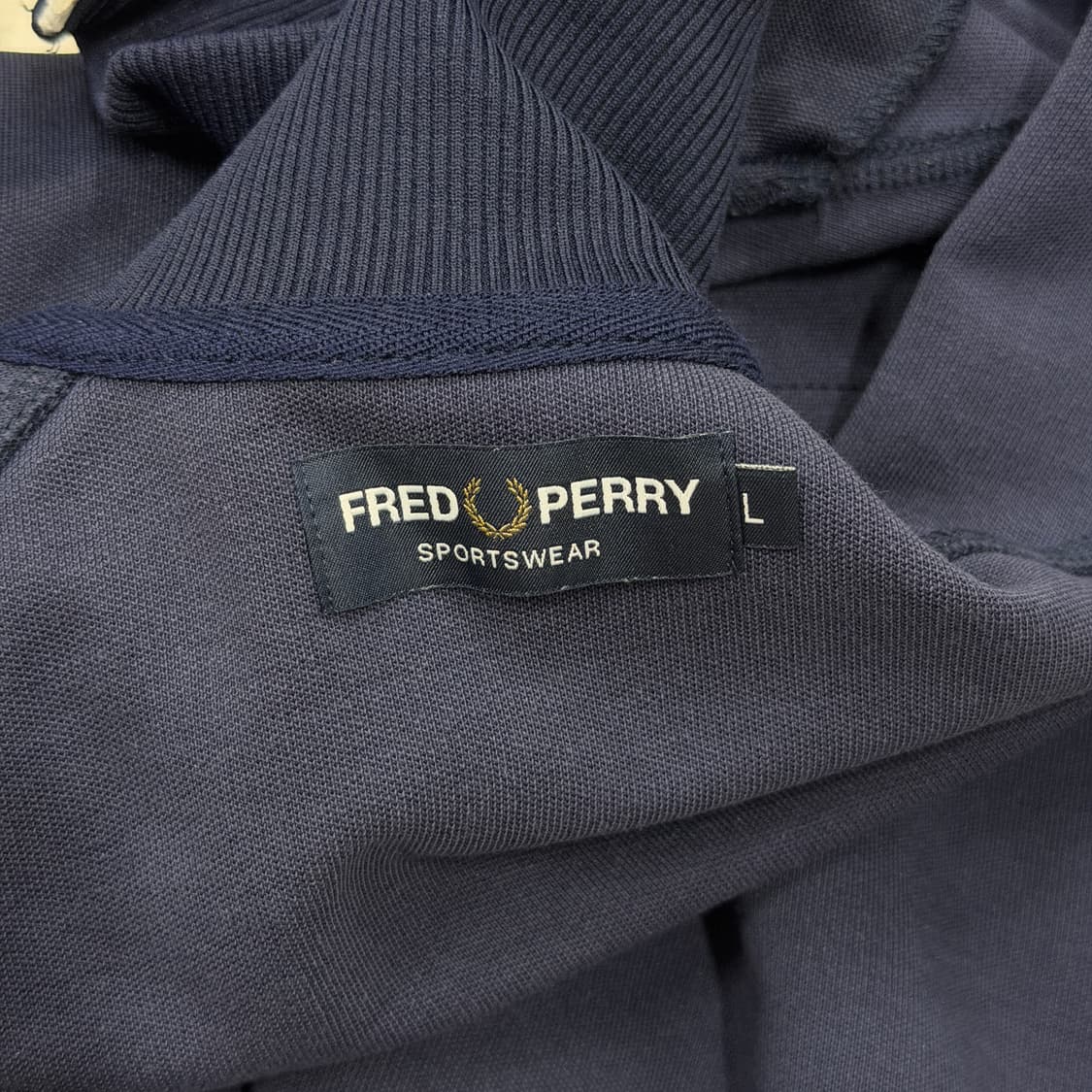 프레드페리 사이드라인 트랙탑 져지 자켓 네이비 L 상품이미지4