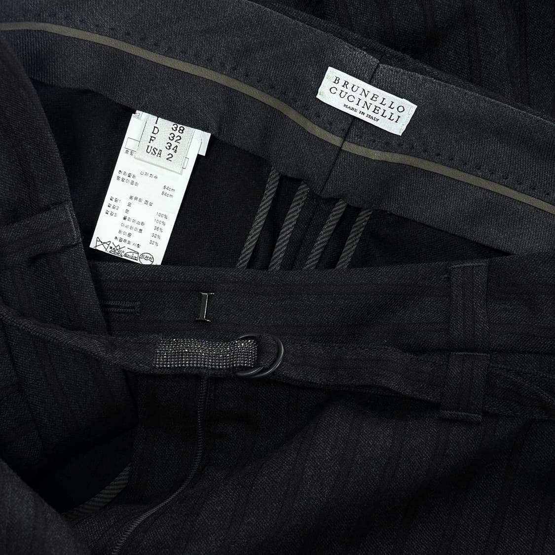 브루넬로쿠치넬리 스트라이프 울 팬츠 상품이미지4