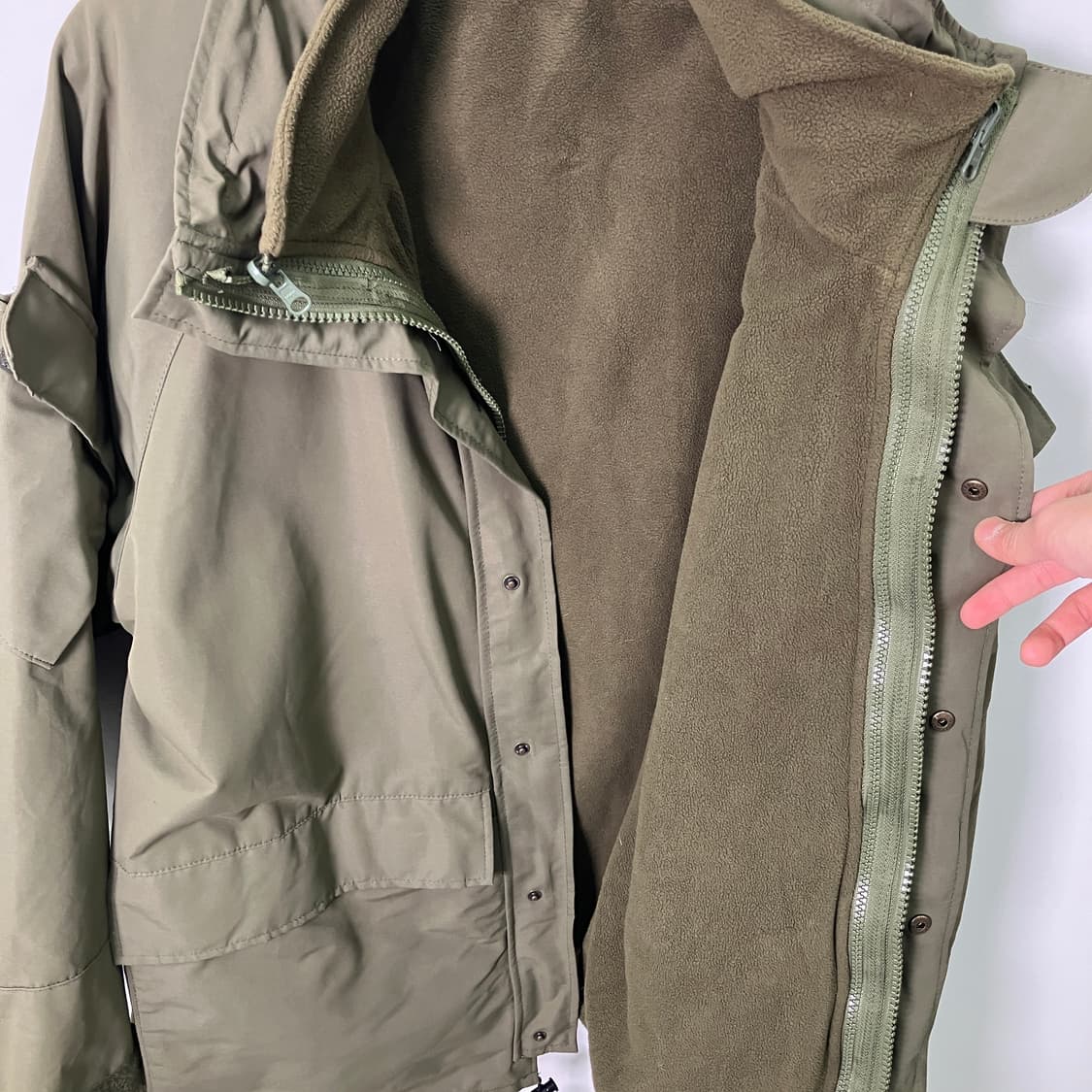 아비렉스 카키 밀리터리 파카 점퍼 상품이미지9