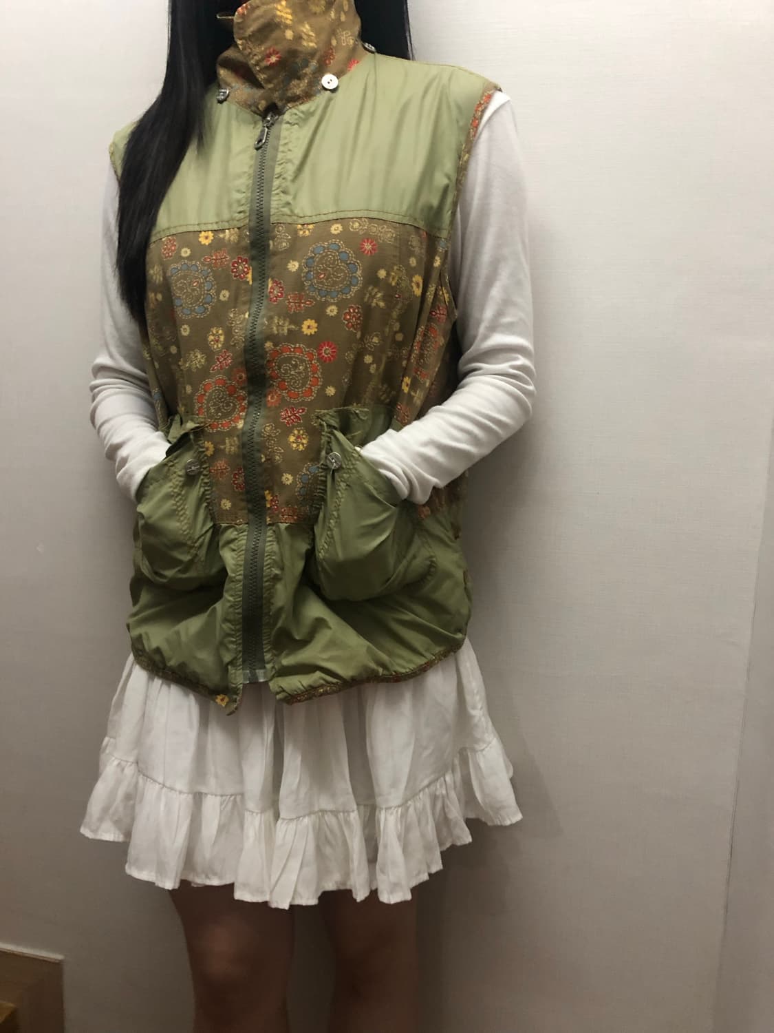 빈티지 카키 모리 베스트 상품이미지5