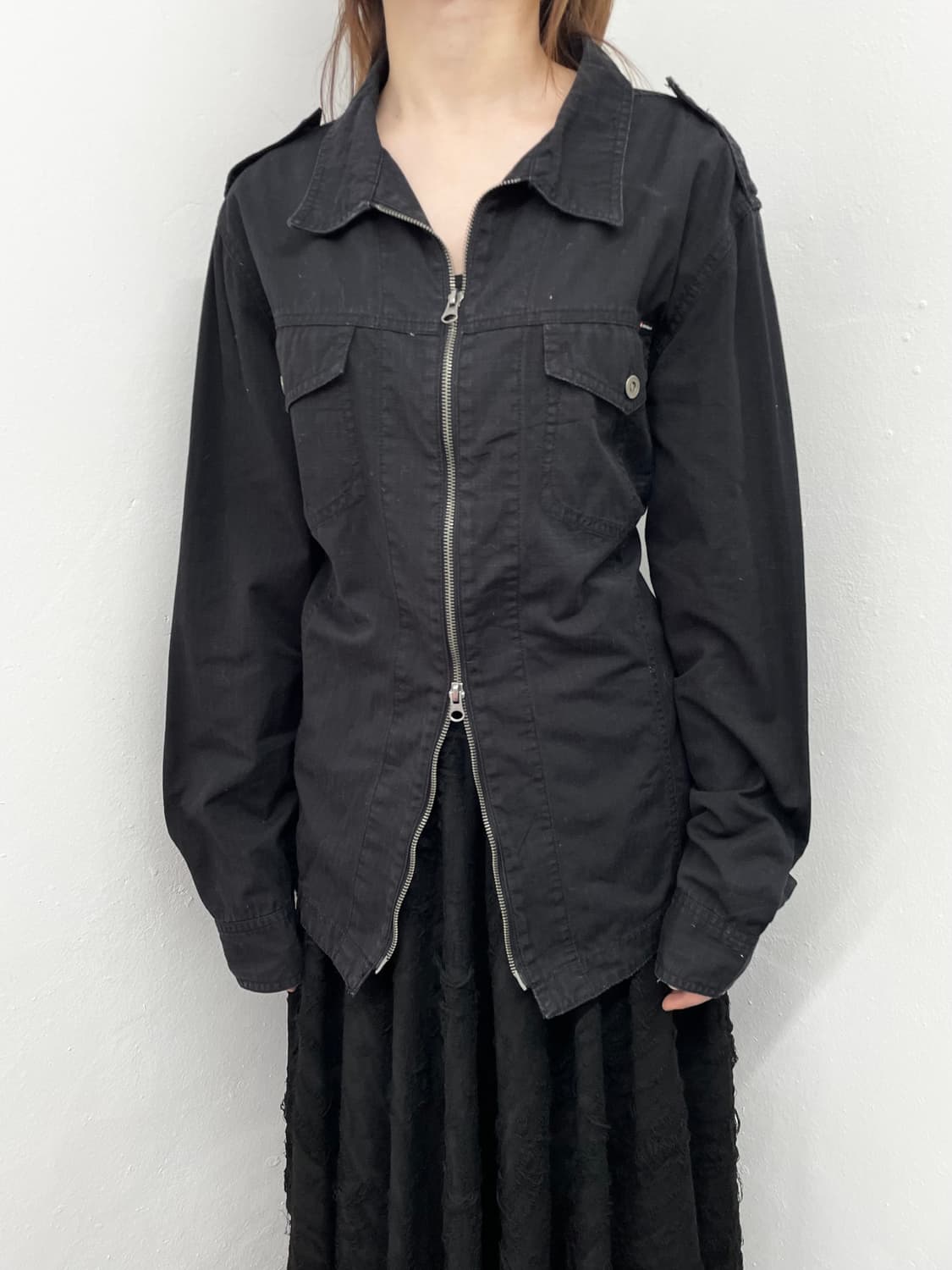 블랙 투웨이 워크 자켓  상품이미지1