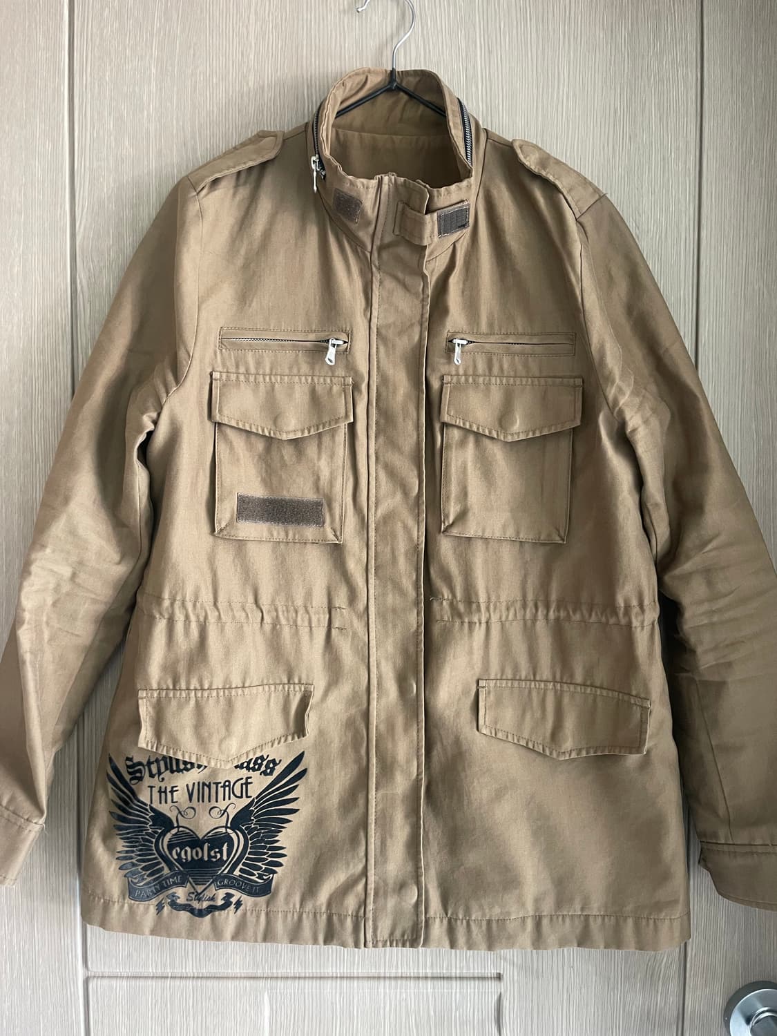 에고이스트 그런지 갸루 y2k 야상 상품이미지1