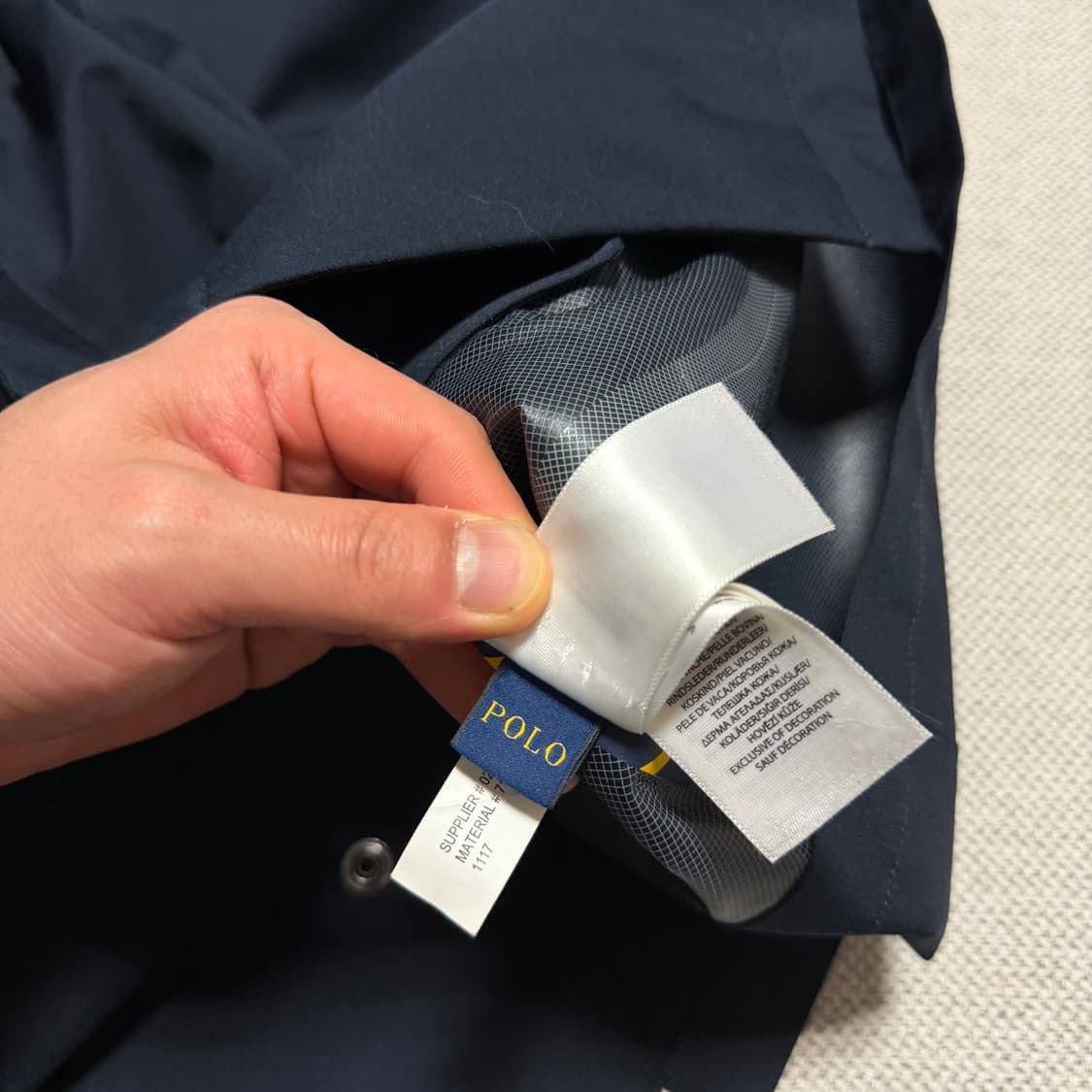 폴로 랄프로렌 네이비 트렌치 레인 코트 상품이미지7