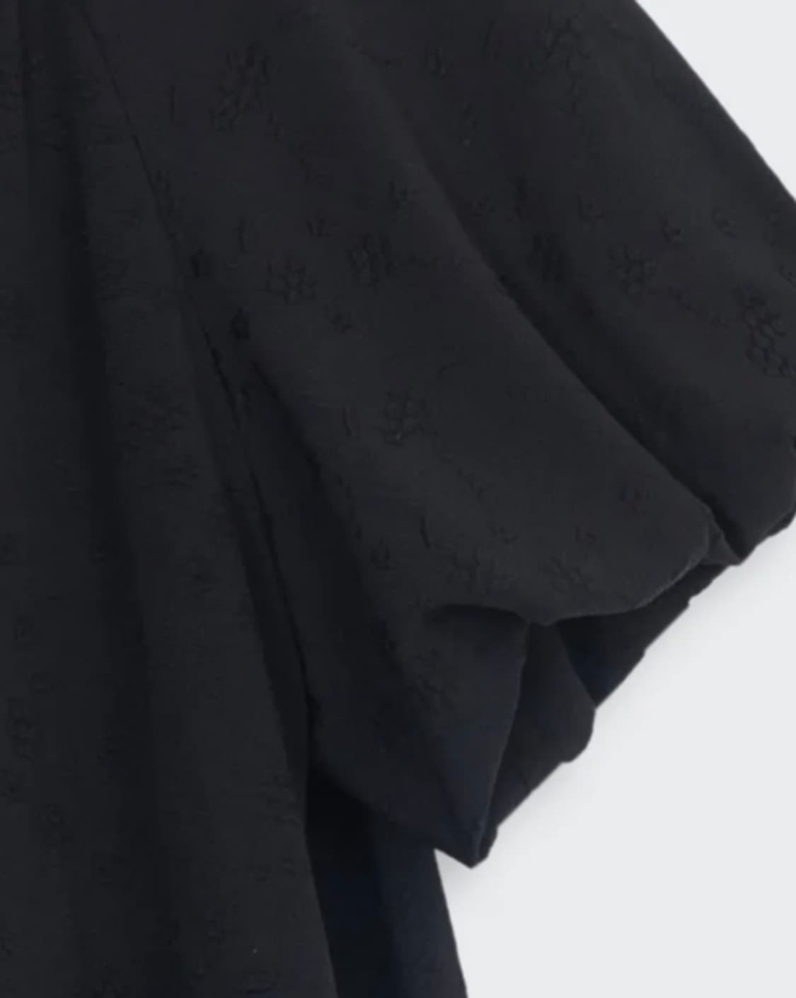 Cosmoss 코스모스 볼륨 미니 드레스 (플로럴 블랙)  상품이미지5