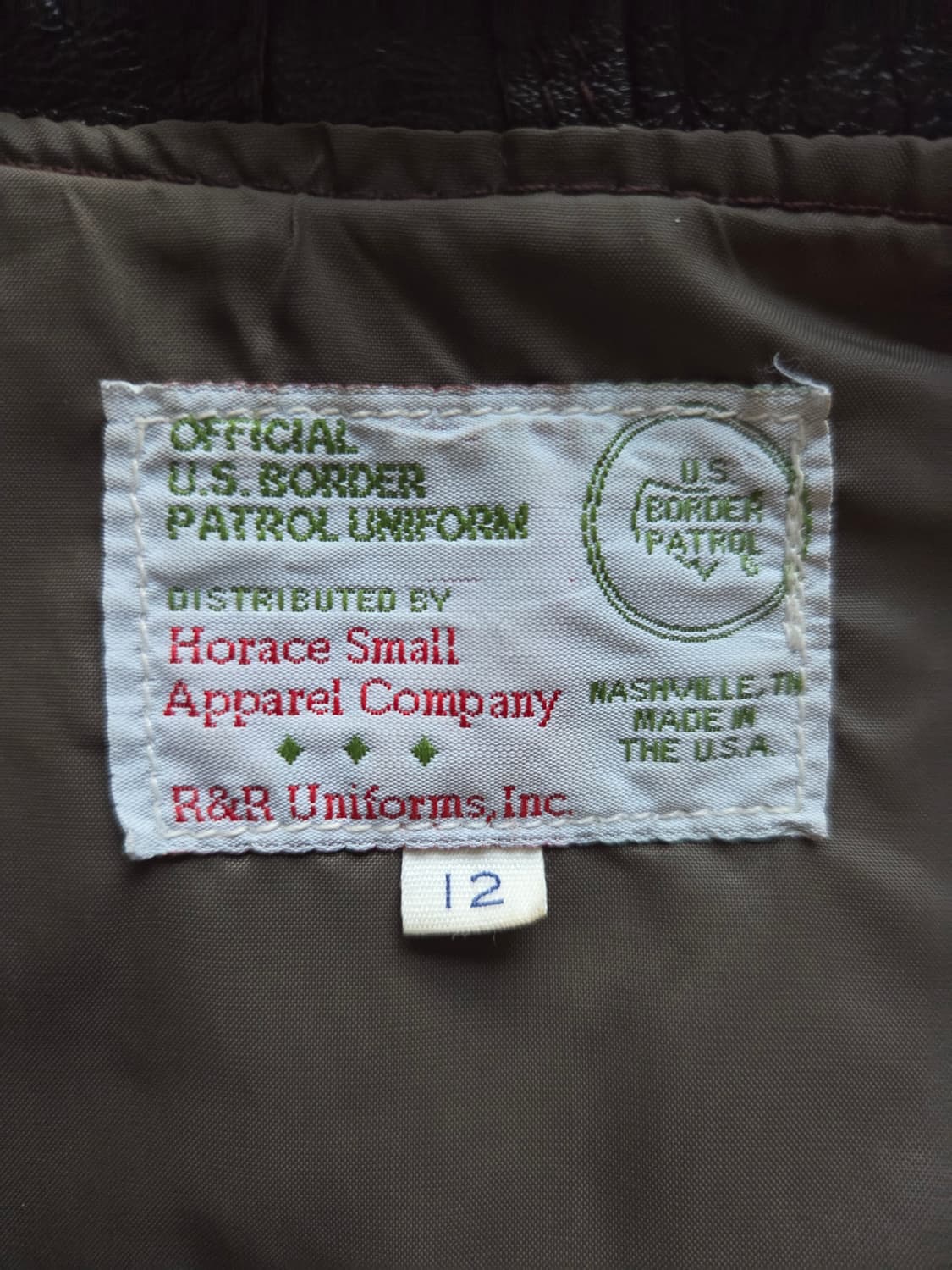 90s OG US 보더 패트롤 레더 듀티 자켓 상품이미지4