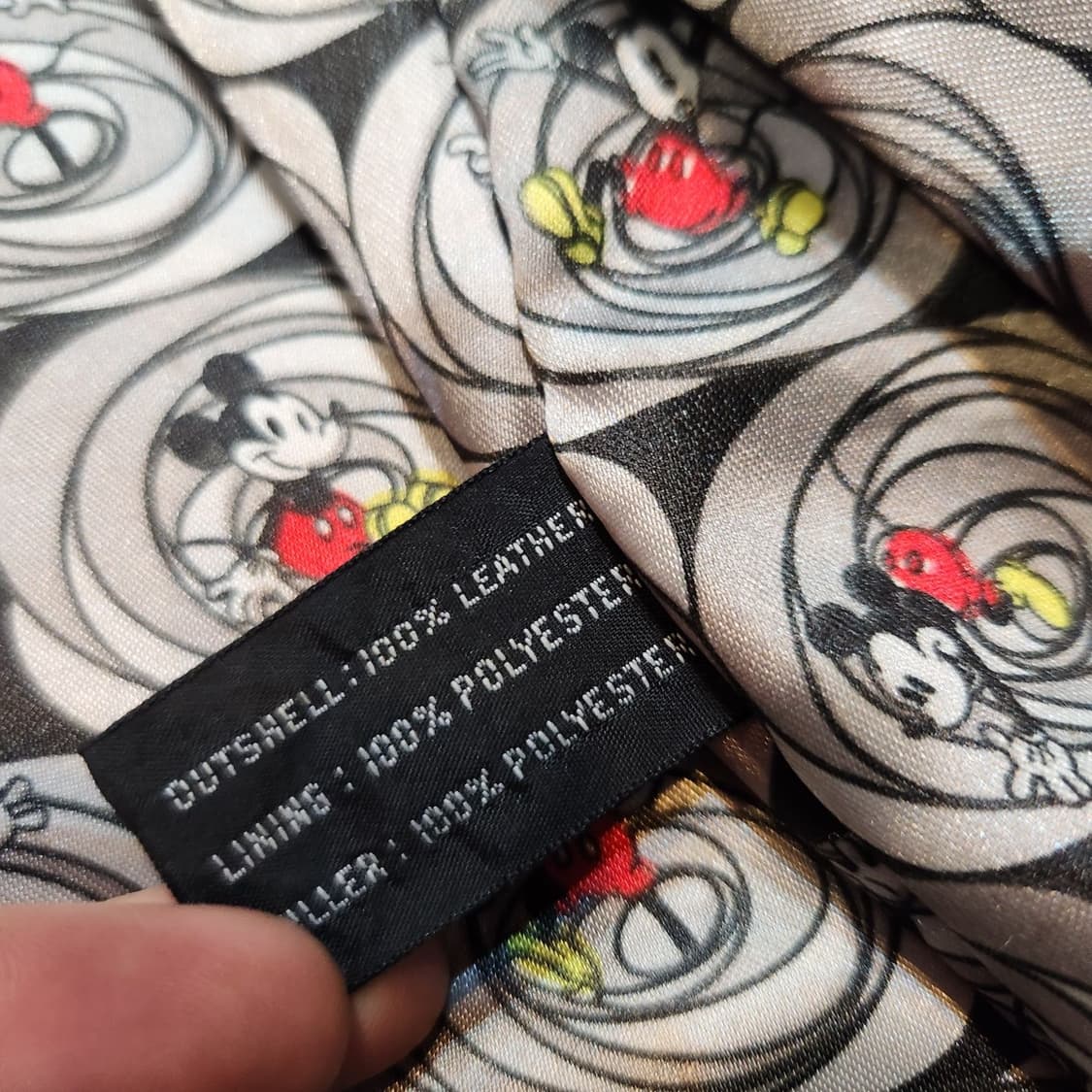 디즈니 90s 미키마우스 소가죽 코트 XL 상품이미지6