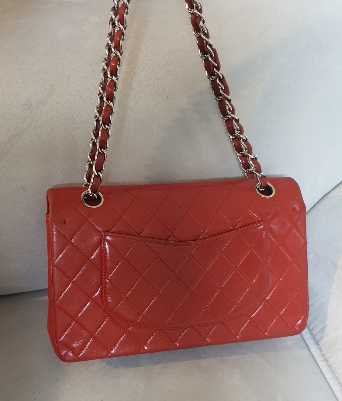 샤넬 빈티지 클래식 미듐 레드 상품이미지2