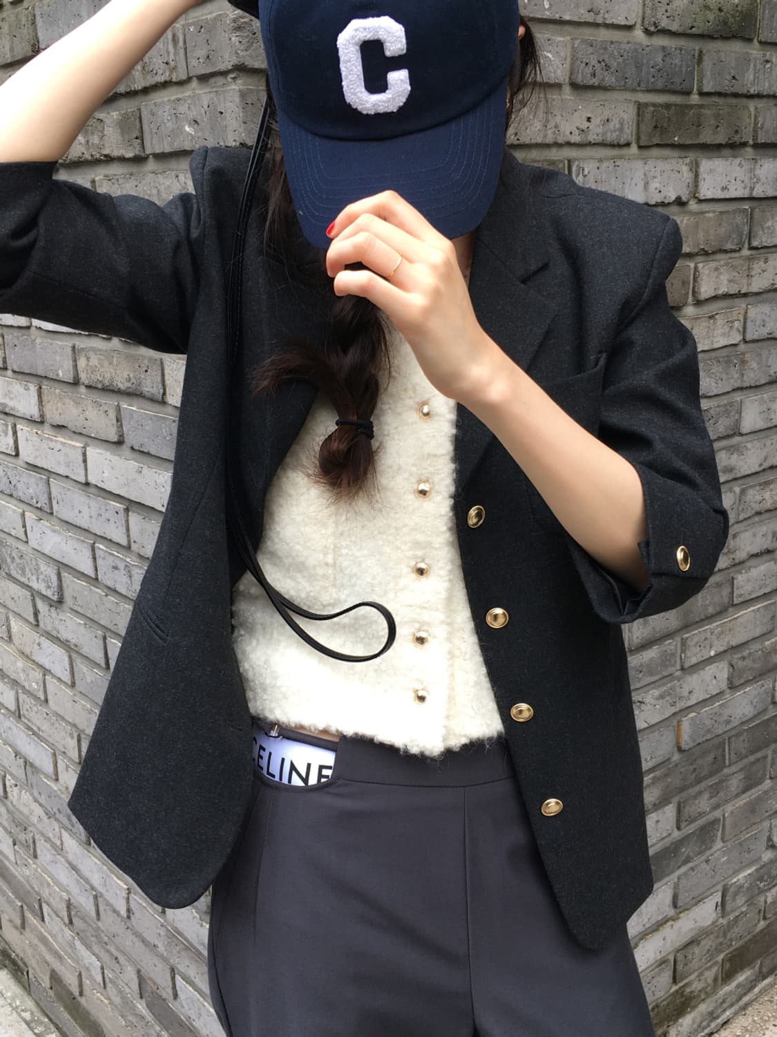 (택O) 714center classic wool jacket (차콜) 상품이미지1