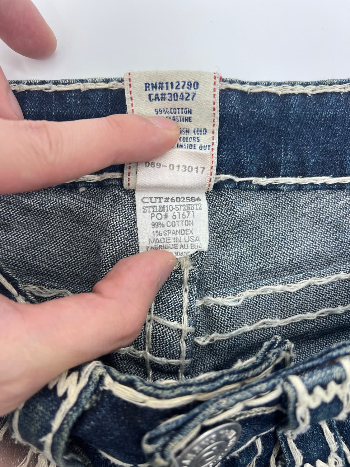 트루릴리젼 스티치 데님팬츠 상품이미지7