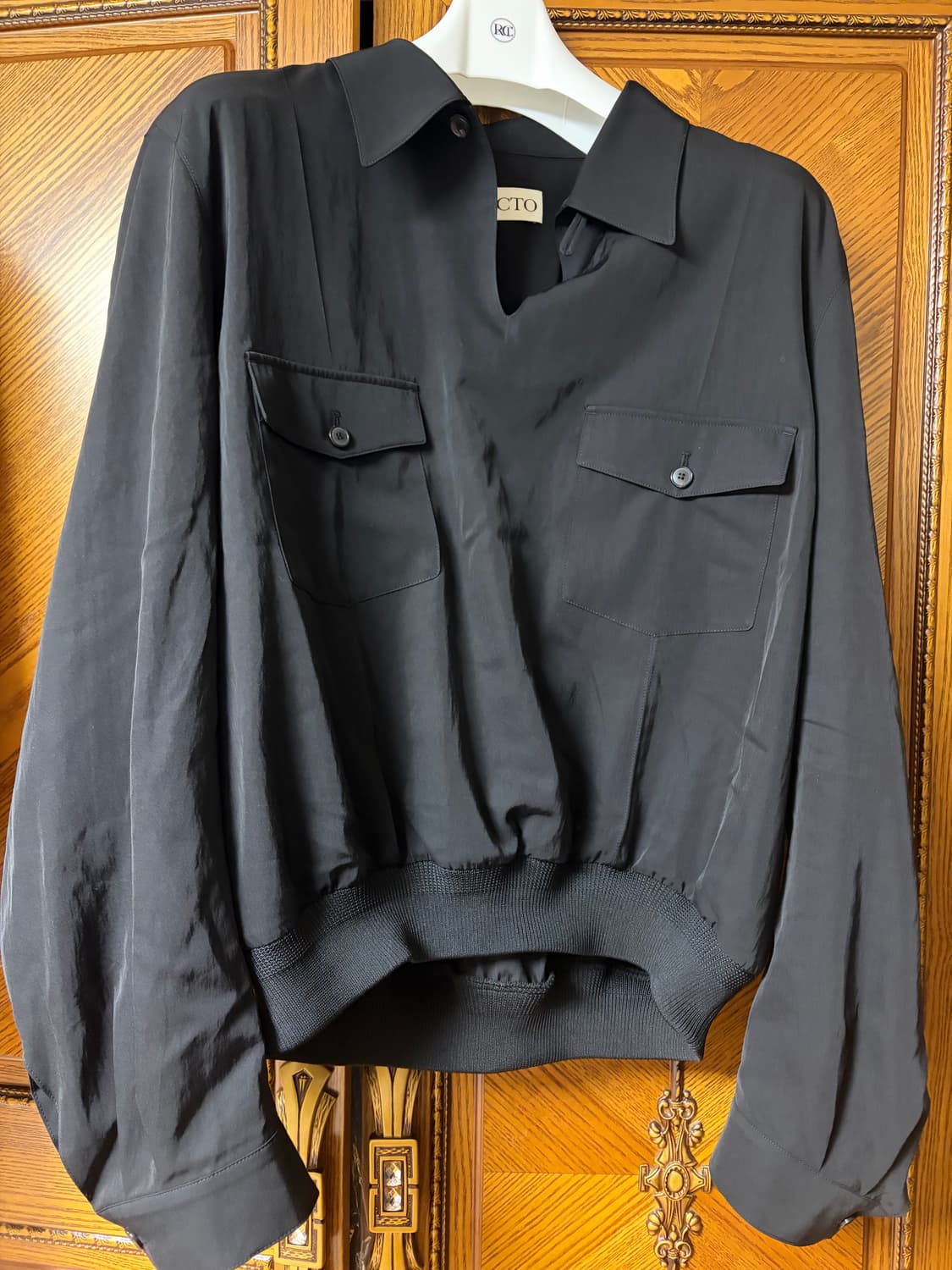 렉토 26SS 투포켓 헌팅탑 셔츠 블랙 L사이즈 상품이미지1