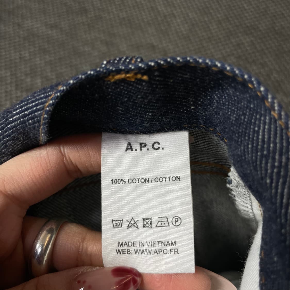 (29) A.P.C. 아페쎄 진청 버튼플라이 데님 팬츠 상품이미지5
