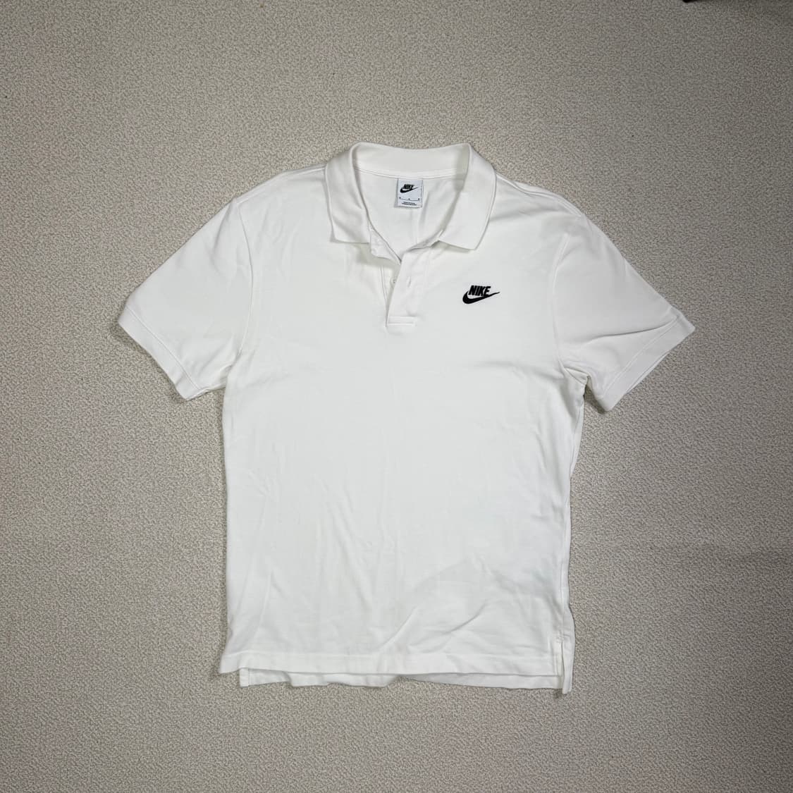 나이키 m nsw 폴로 화이트 반팔 카라티 상품이미지1