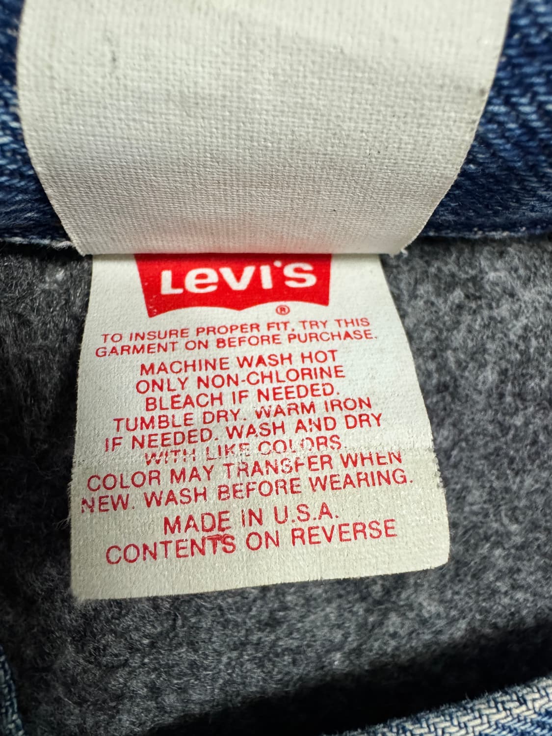리바이스 블랭킷 데님자켓 38  판매 상품이미지5