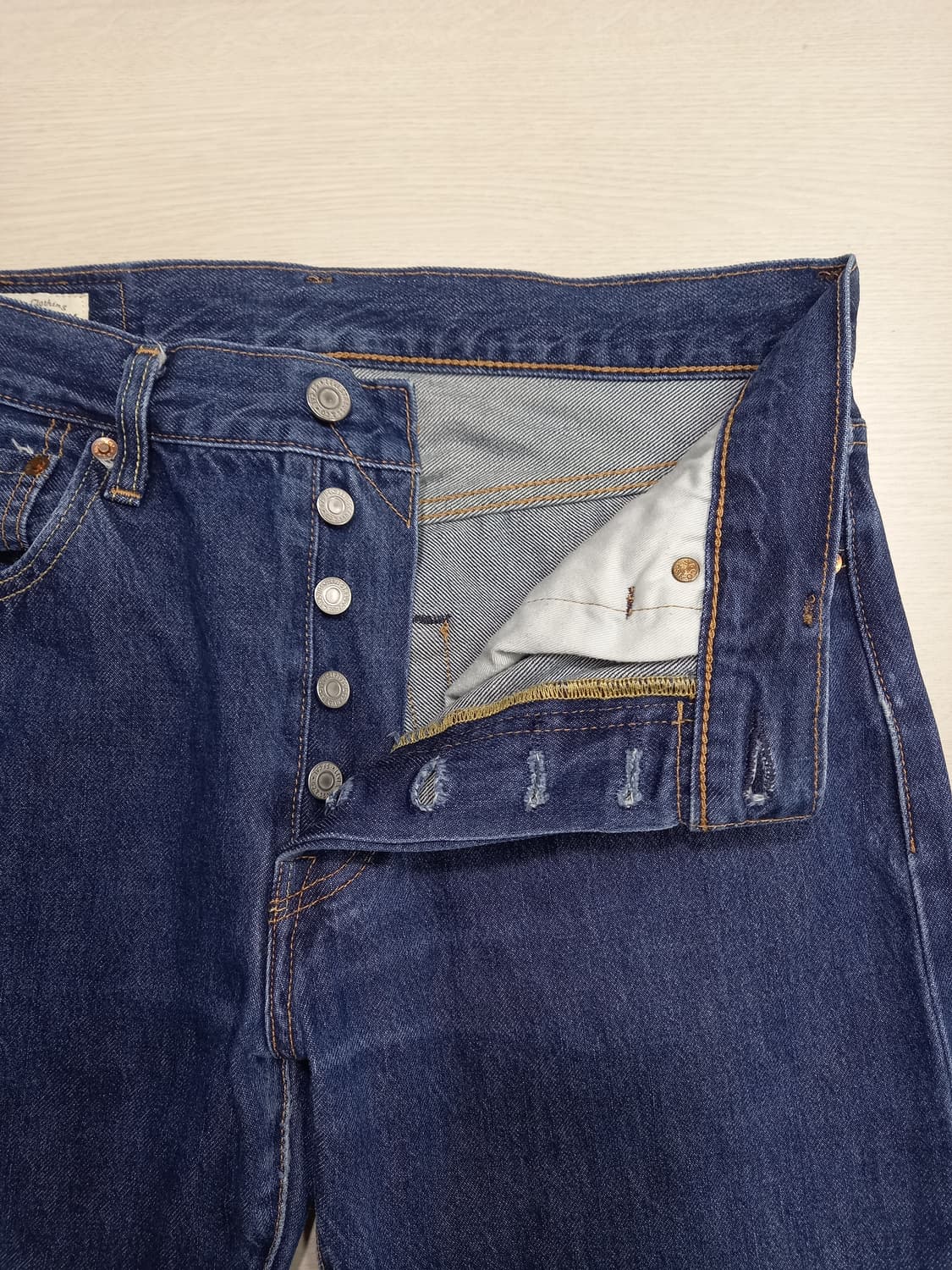 31 빅E 리바이스501 셀비지 스판 일자진 31-494 상품이미지7