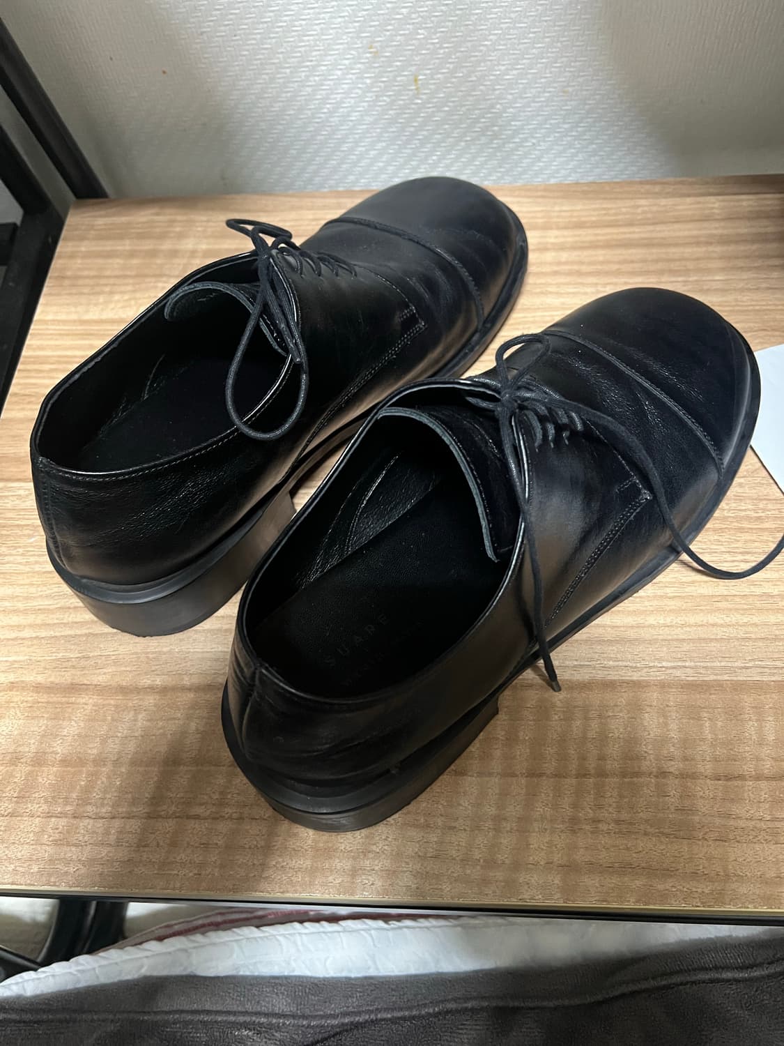 [280] 수아레 X 로맨틱무브 슬랩스틱 더비 슈즈 블랙 상품이미지6