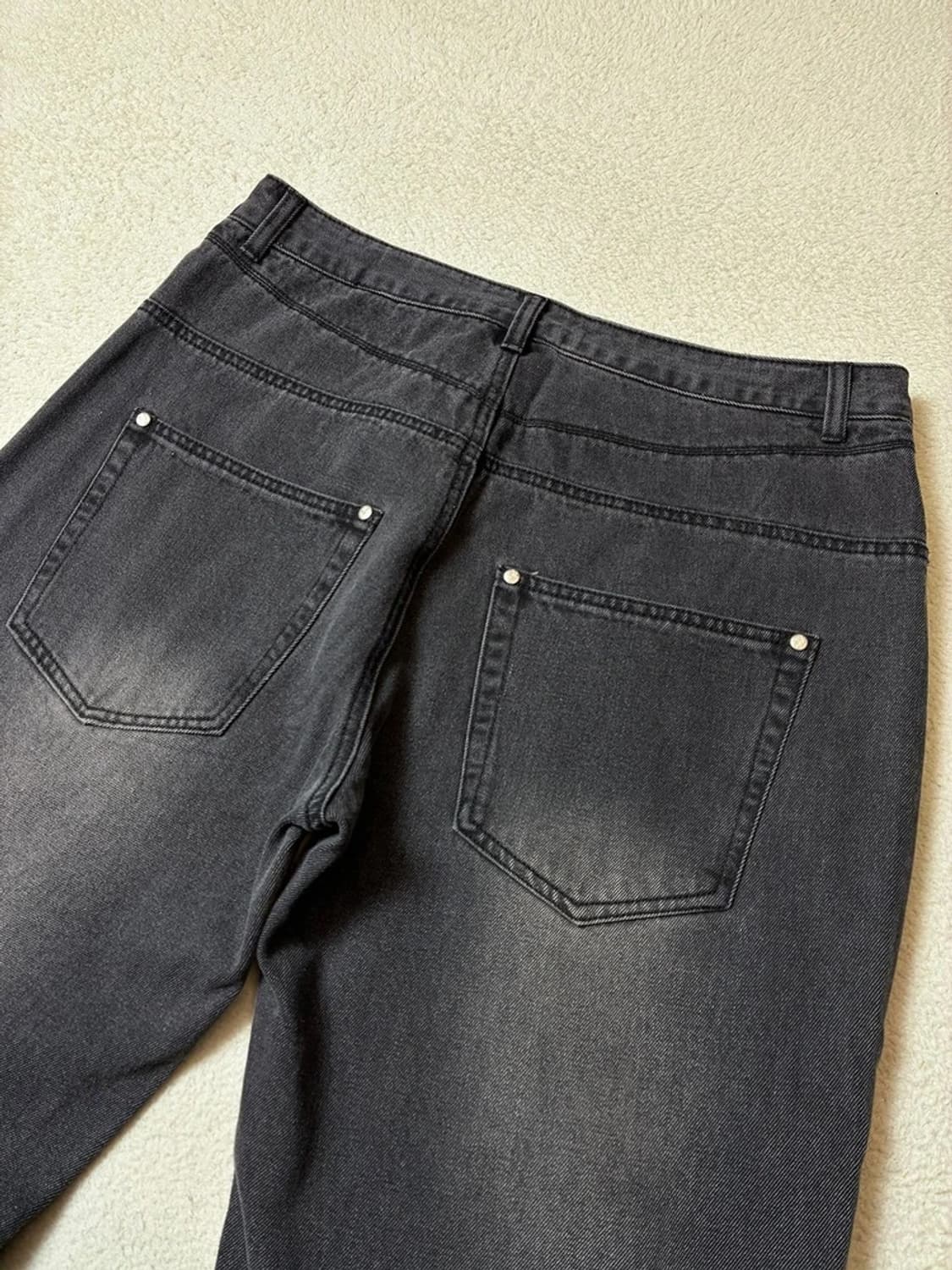 낫포너드 커브드 워싱 스트레이트 데님 팬츠 PN8020 상품이미지4