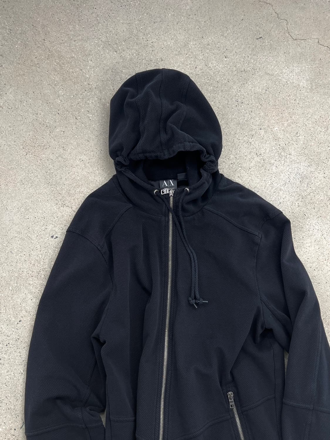 아르마니 익스체인지 메탈로고 코튼 후드집업 상품이미지7