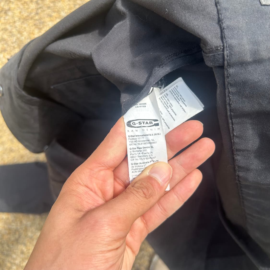 지스타(gstar) 블랙 코트 자켓 상품이미지6