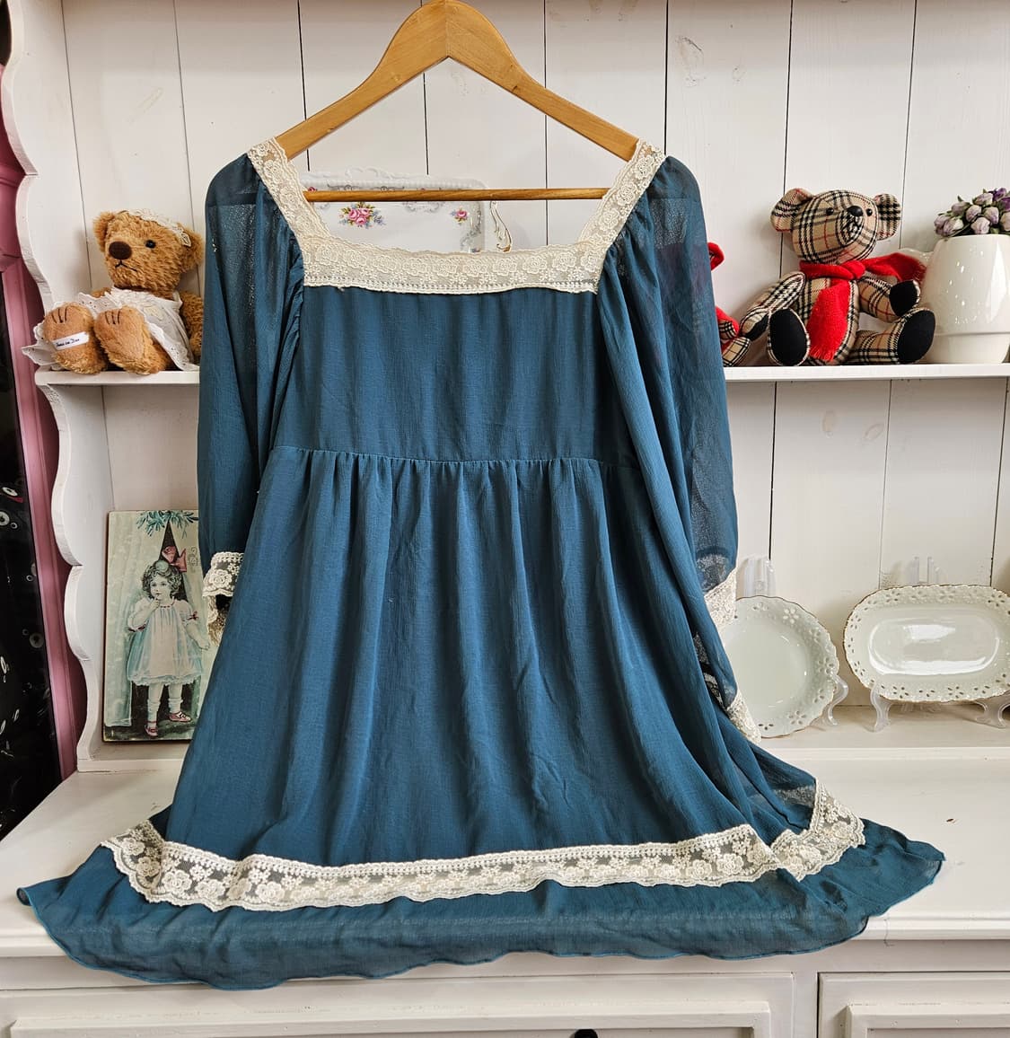 레이스 쉬폰튜닉원피스 상품이미지6