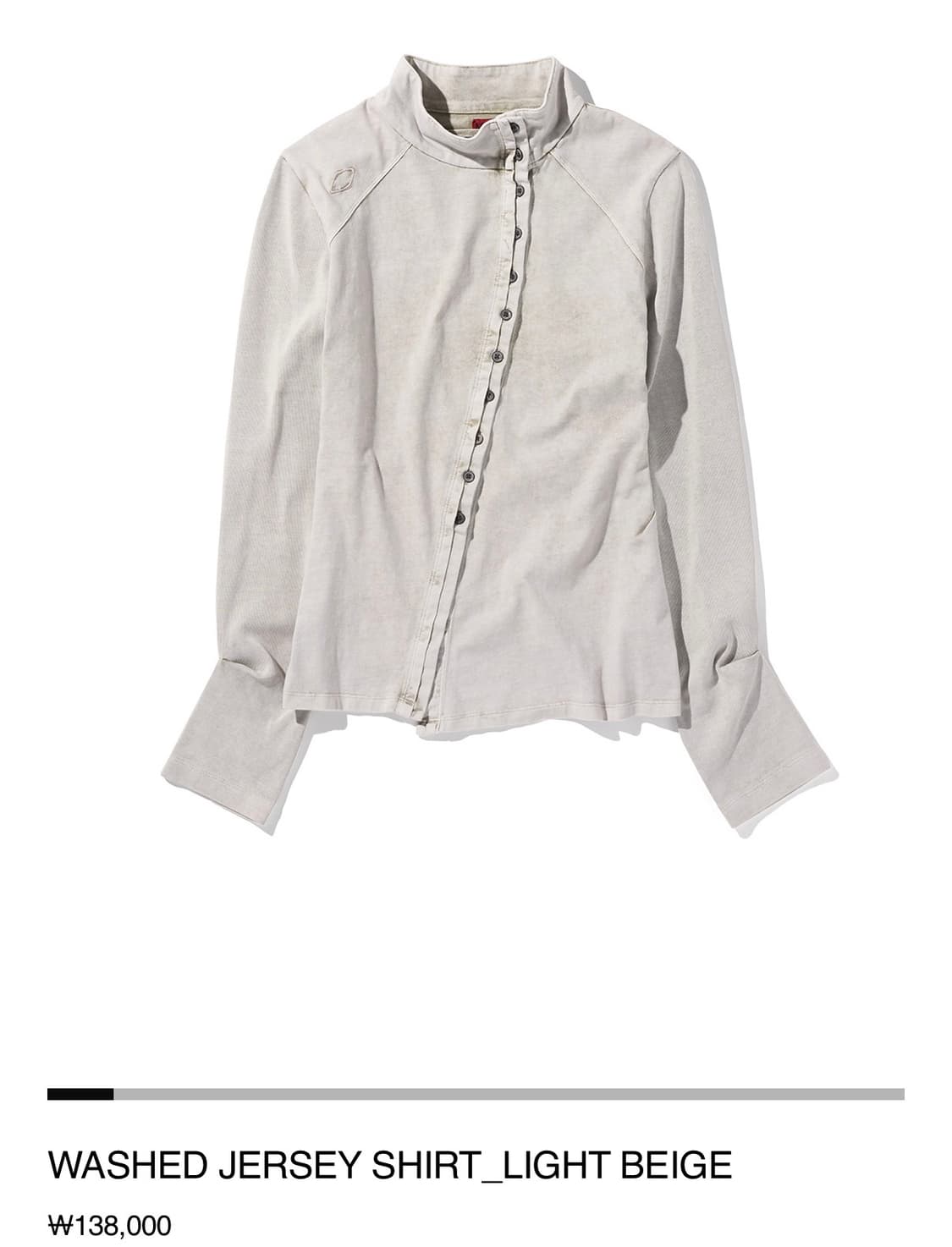 미스치프 워시드 저지 셔츠 S 상품이미지1