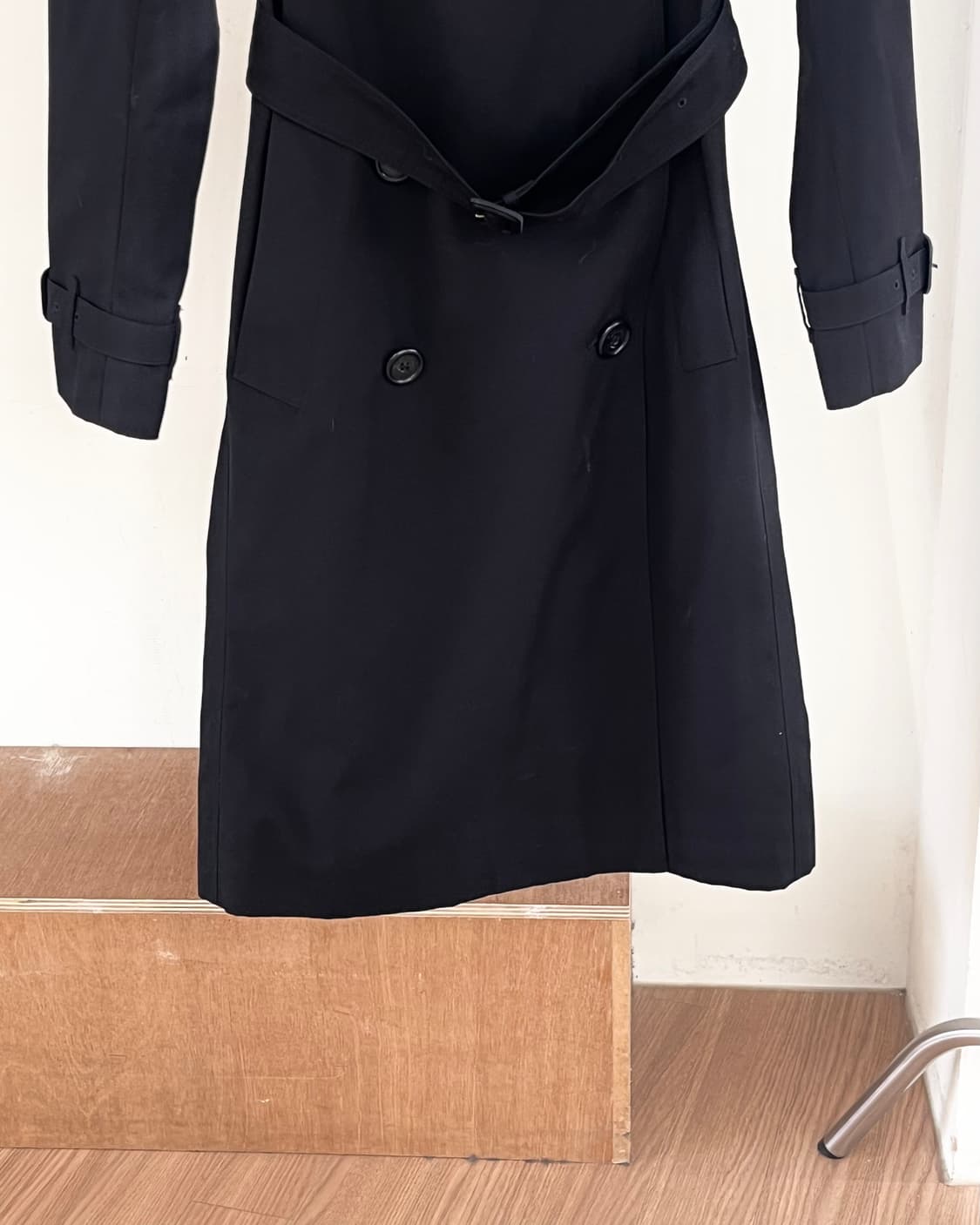 버버리 블랙 캔싱턴 더블 브레스트 트렌치 코트 상품이미지5