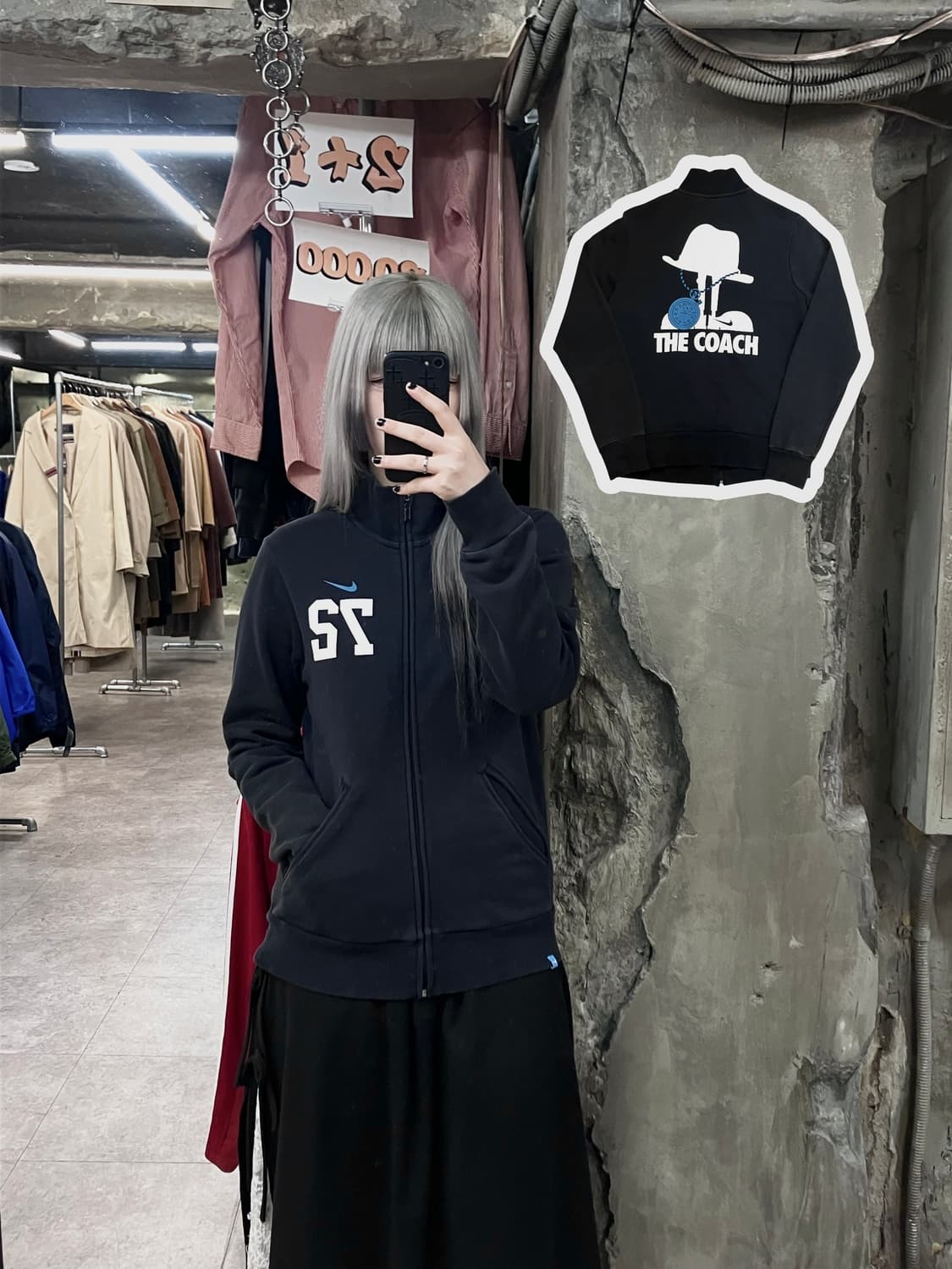 나이키 집업 져지 블랙 M  #csz3305 상품이미지1