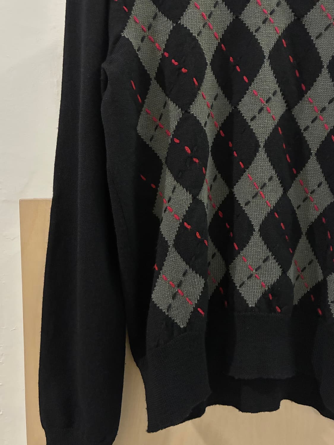 꼼데가르송 옴므 아가일 니트 상품이미지2