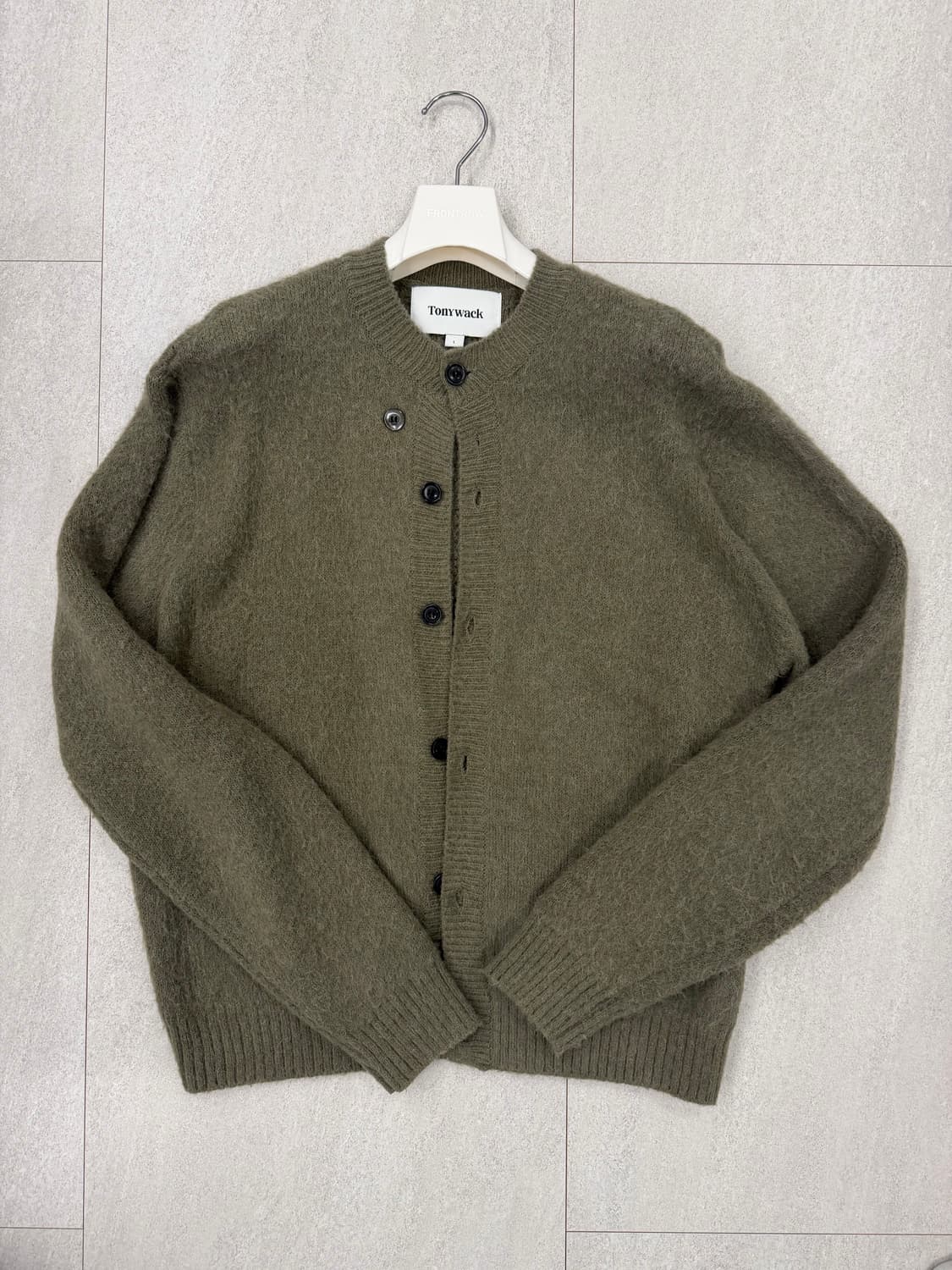 토니웩 모헤어 알파카 가디건 헤지그린 상품이미지2