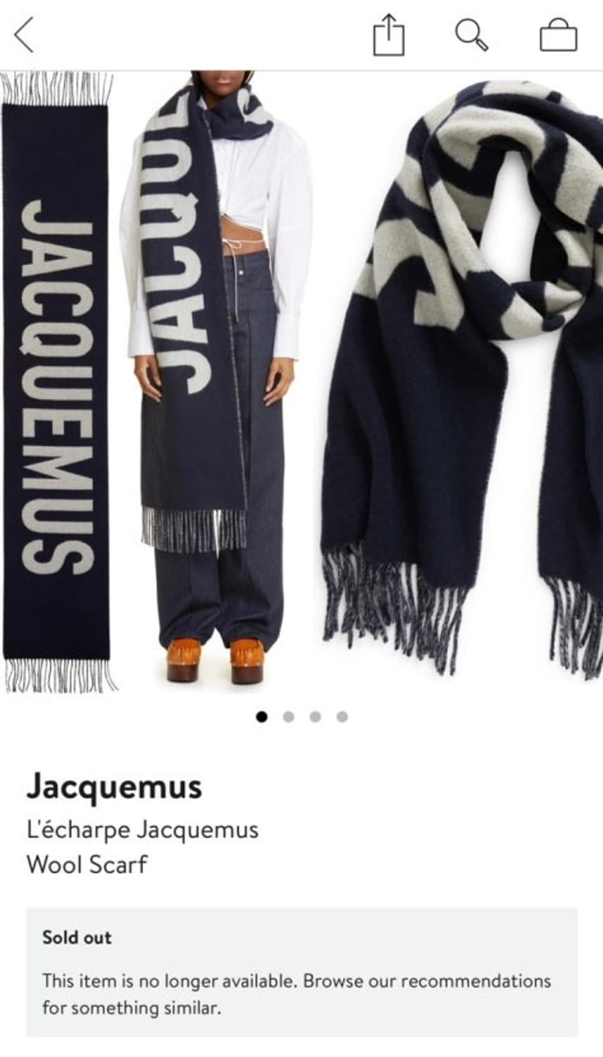 자크뮈스 목도리 네비이컬러 상품이미지1