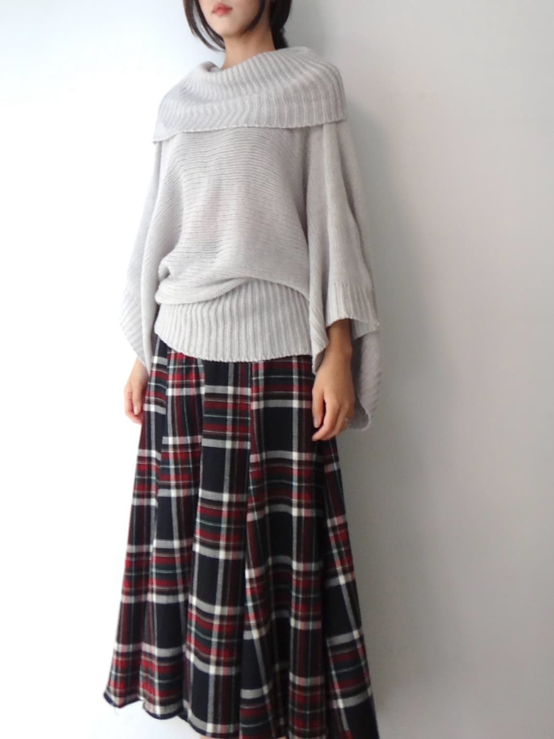 High neck soul knit / light beige 상품이미지6