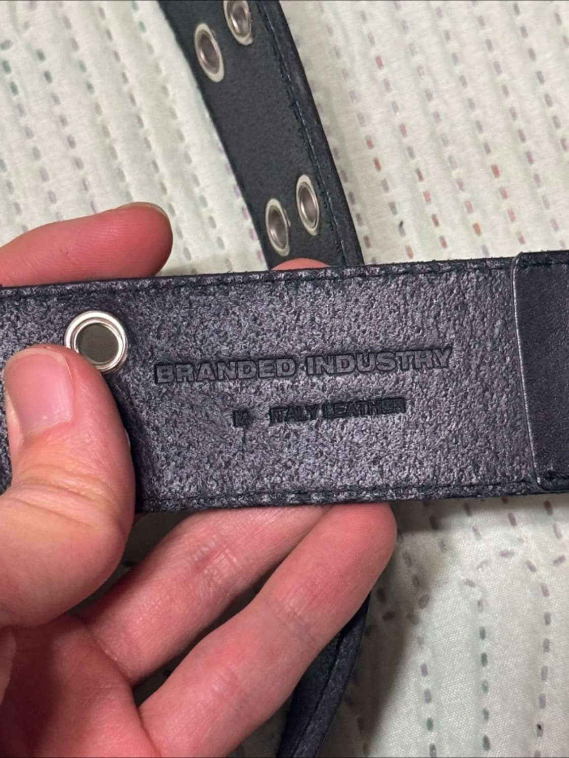 Branded Industry 가죽 벨트 블랙 상품이미지2