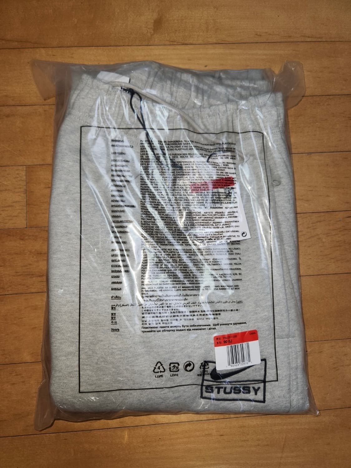 (L) 나이키 X 스투시 콜라보 바지 그레이, 나투시 상품이미지2