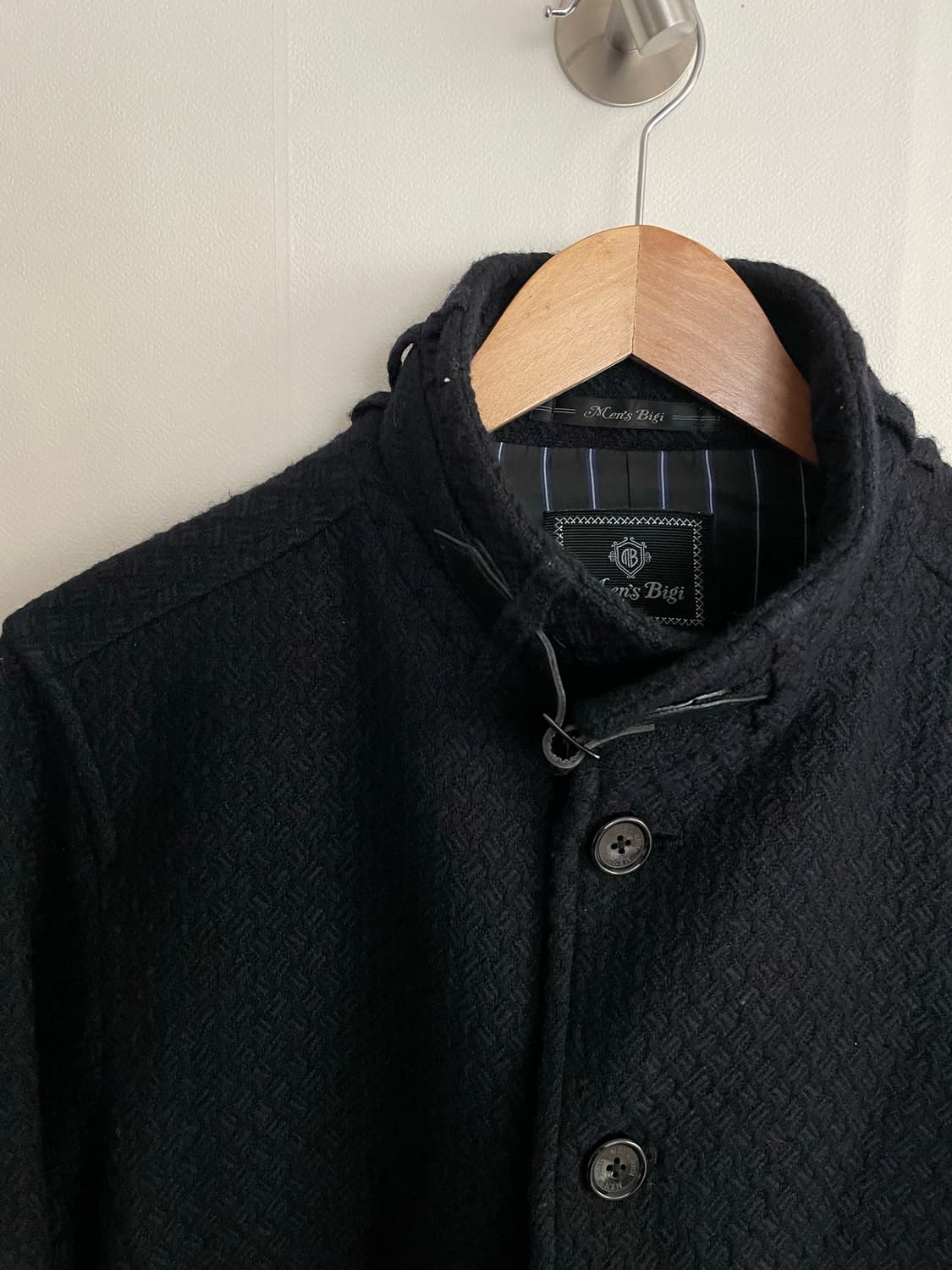 MEN'S BIGI 클래식 울 버튼업 하이넥 자켓 상품이미지4