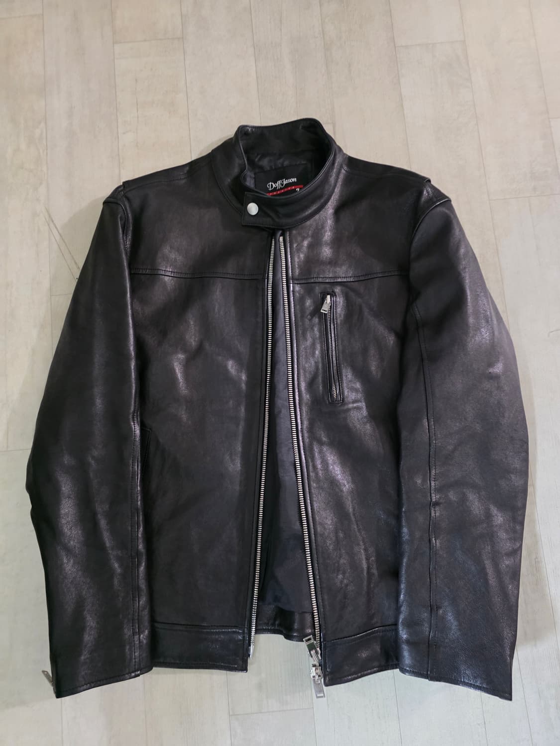 도프제이슨 프리미엄 레더 스탠다드카라 자켓 M 상품이미지2