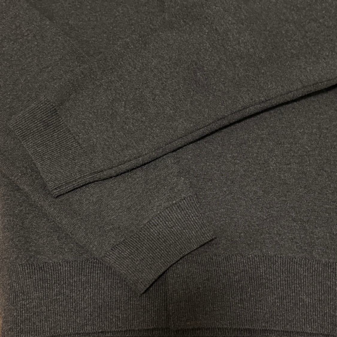 아모멘토 라운디드 슬리브가디건 차콜 M 상품이미지4