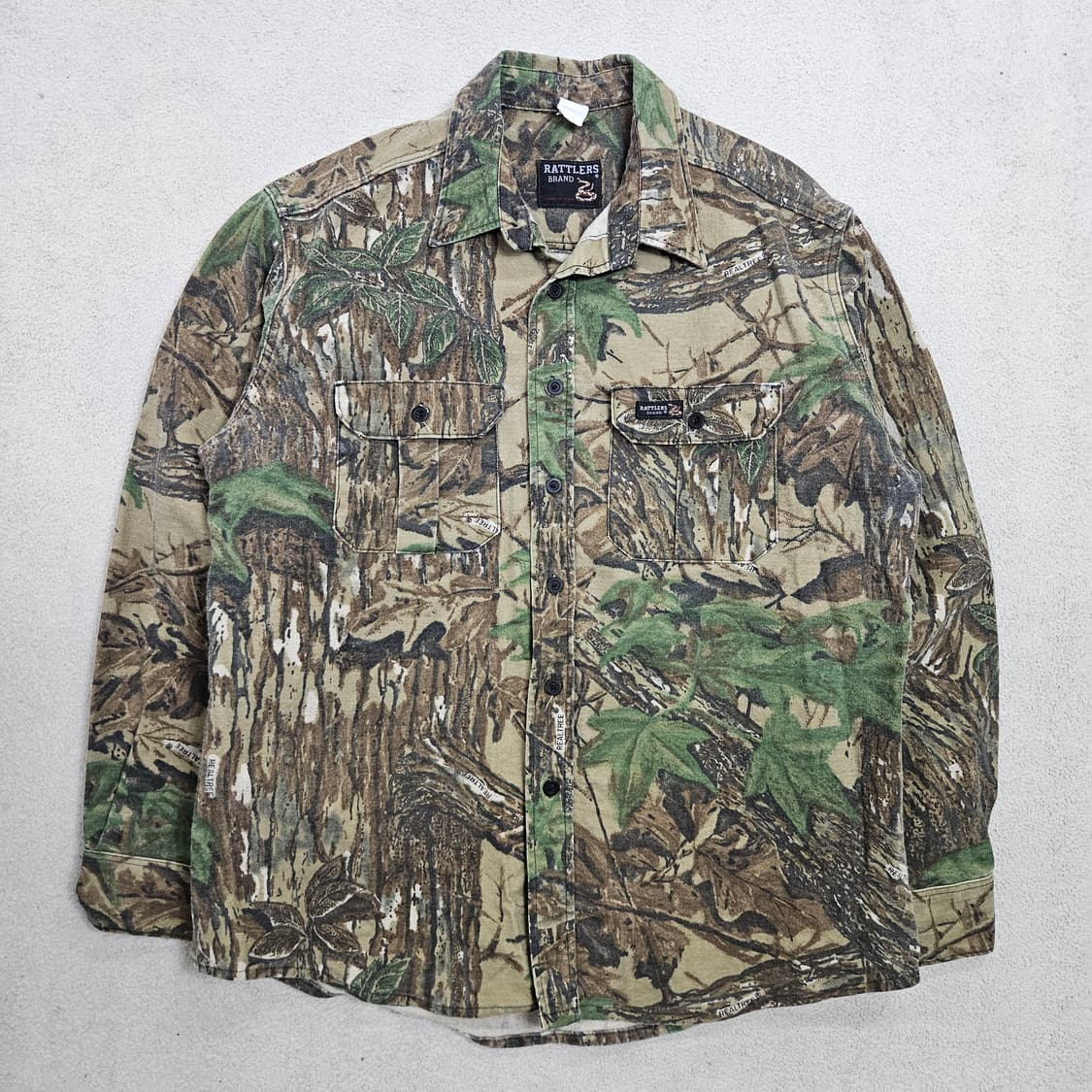 90s 리얼트리 몰스킨 셔츠 L Made in USA 상품이미지2