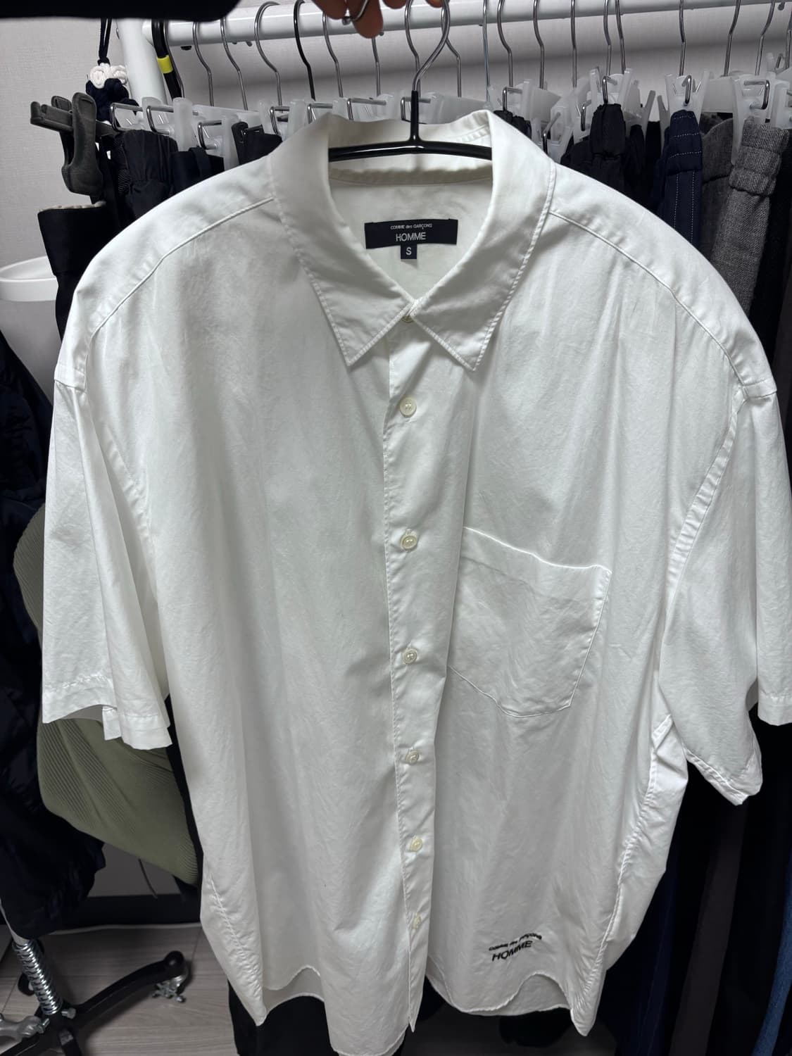 꼼데가르송 옴므 하프셔츠 s  상품이미지1