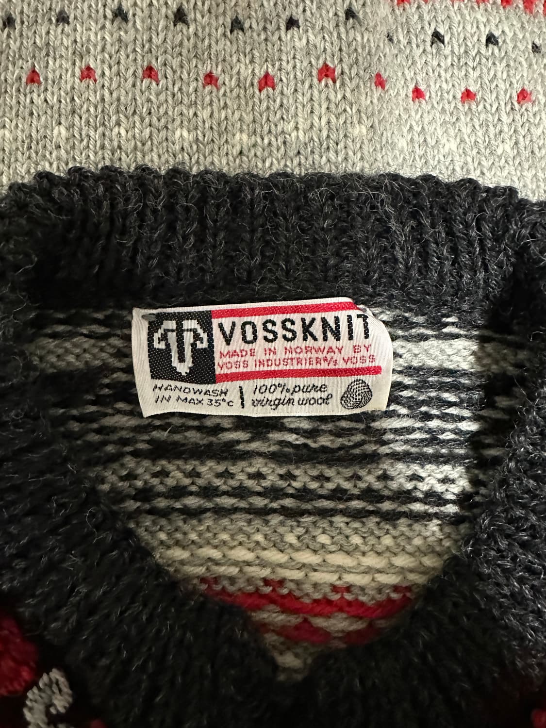 Norway vintage wool knit cardigan 상품이미지3