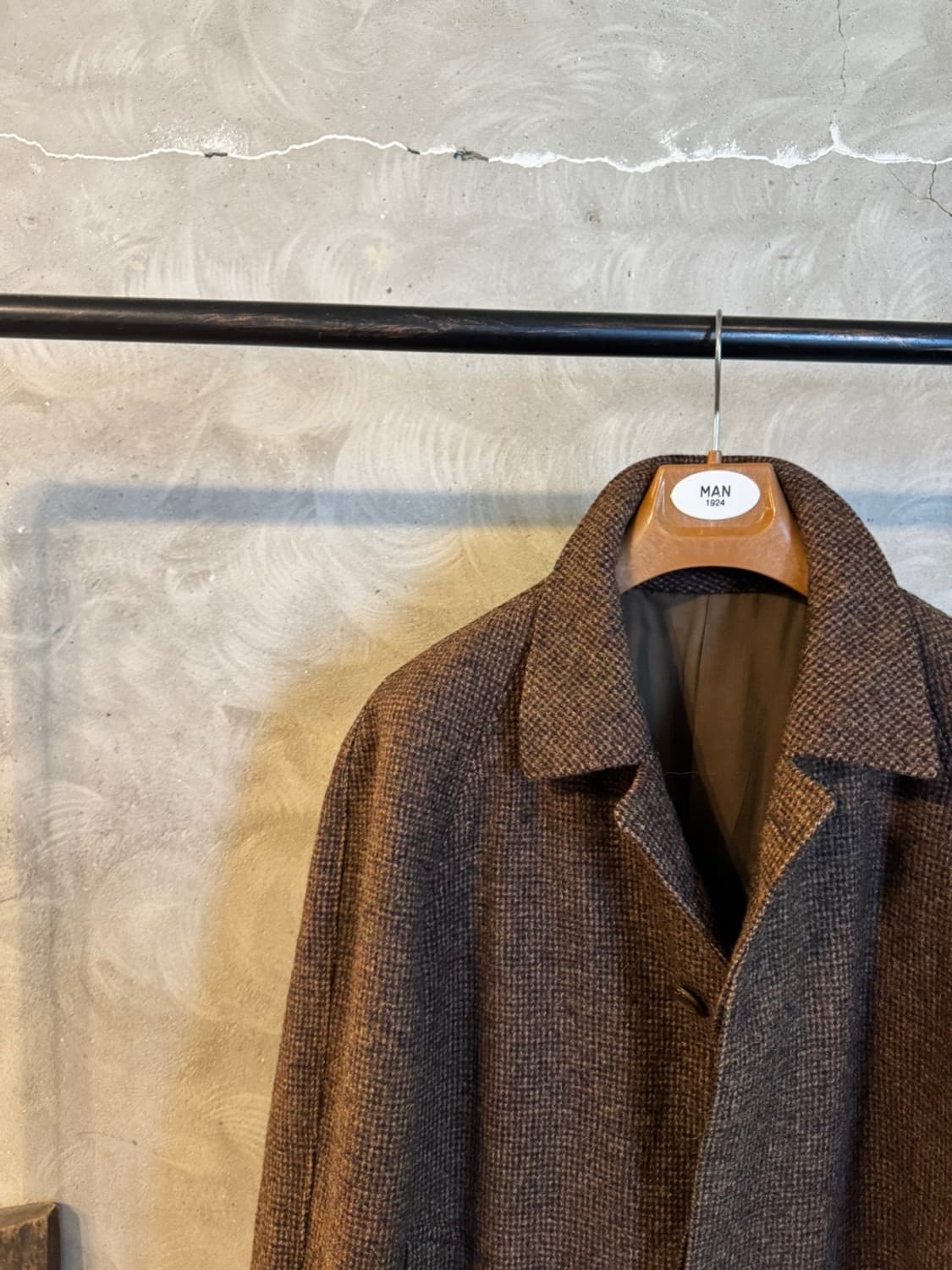 바이론 트위드 래글런 코트 100 상품이미지3