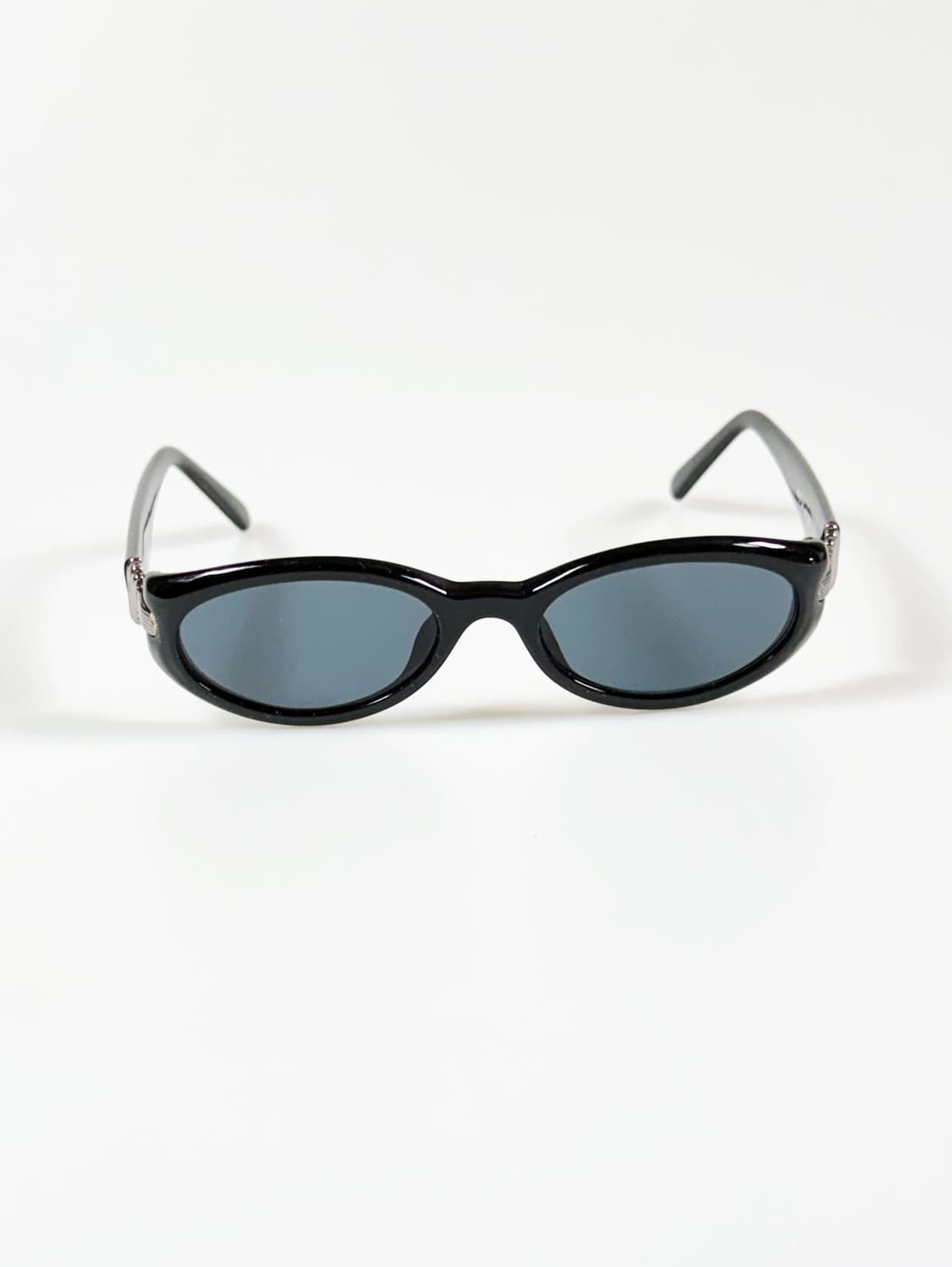 N-Generation 블랙 볼드 오벌 프레임 빈티지 선글라스 상품이미지1