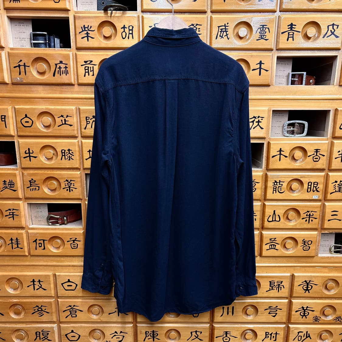 (L) 칼하트 FR 자수 다크 네이비 워크 셔츠 made in USA 상품이미지3