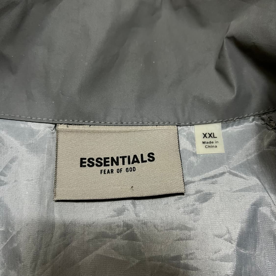 피어오브갓 에센셜 리플렉티브 반집업 바람막이 아노락 [그레이] 2XL 상품이미지5