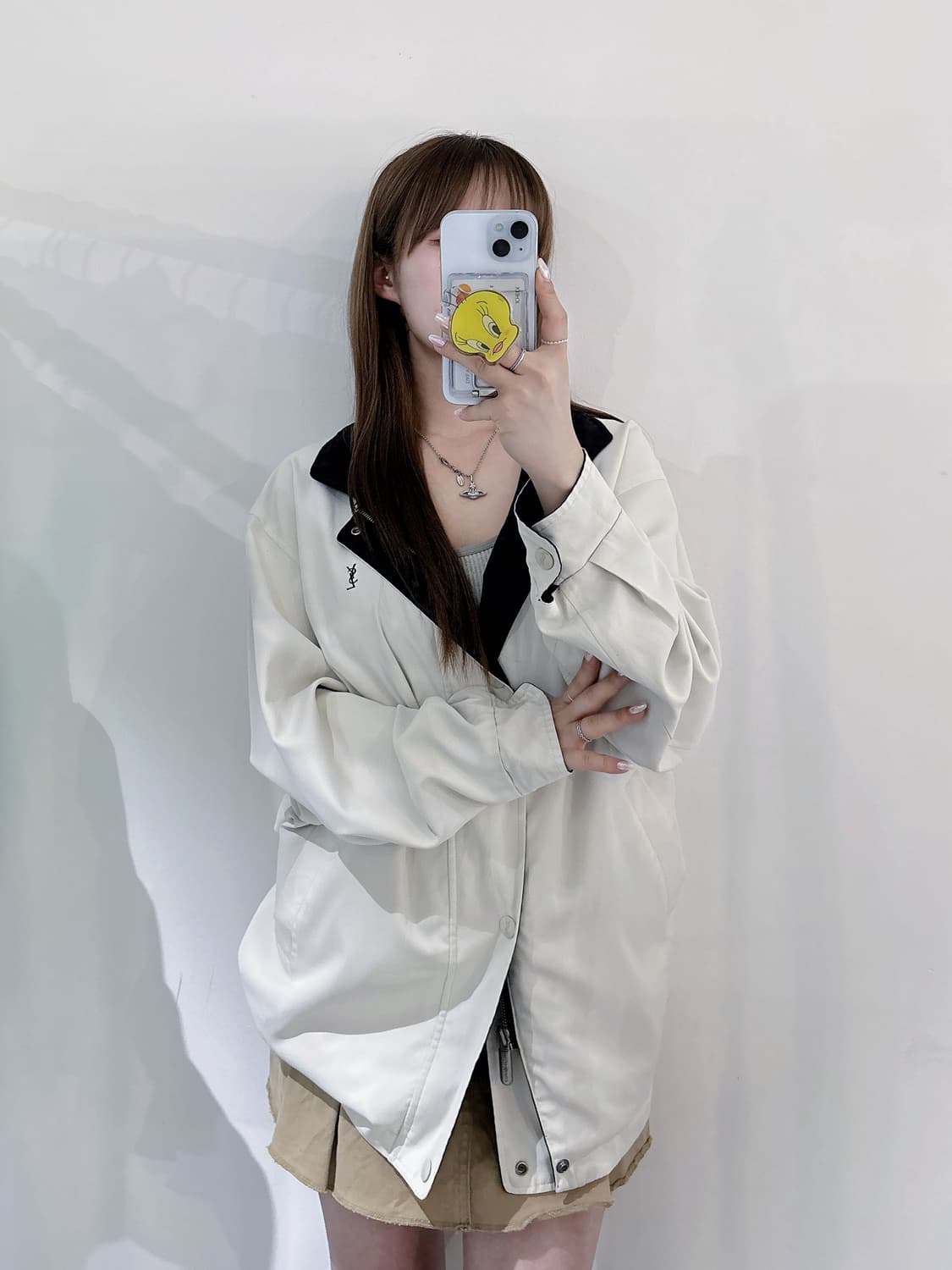 YSL 90’s 스몰로고 리버시블 자켓 상품이미지2