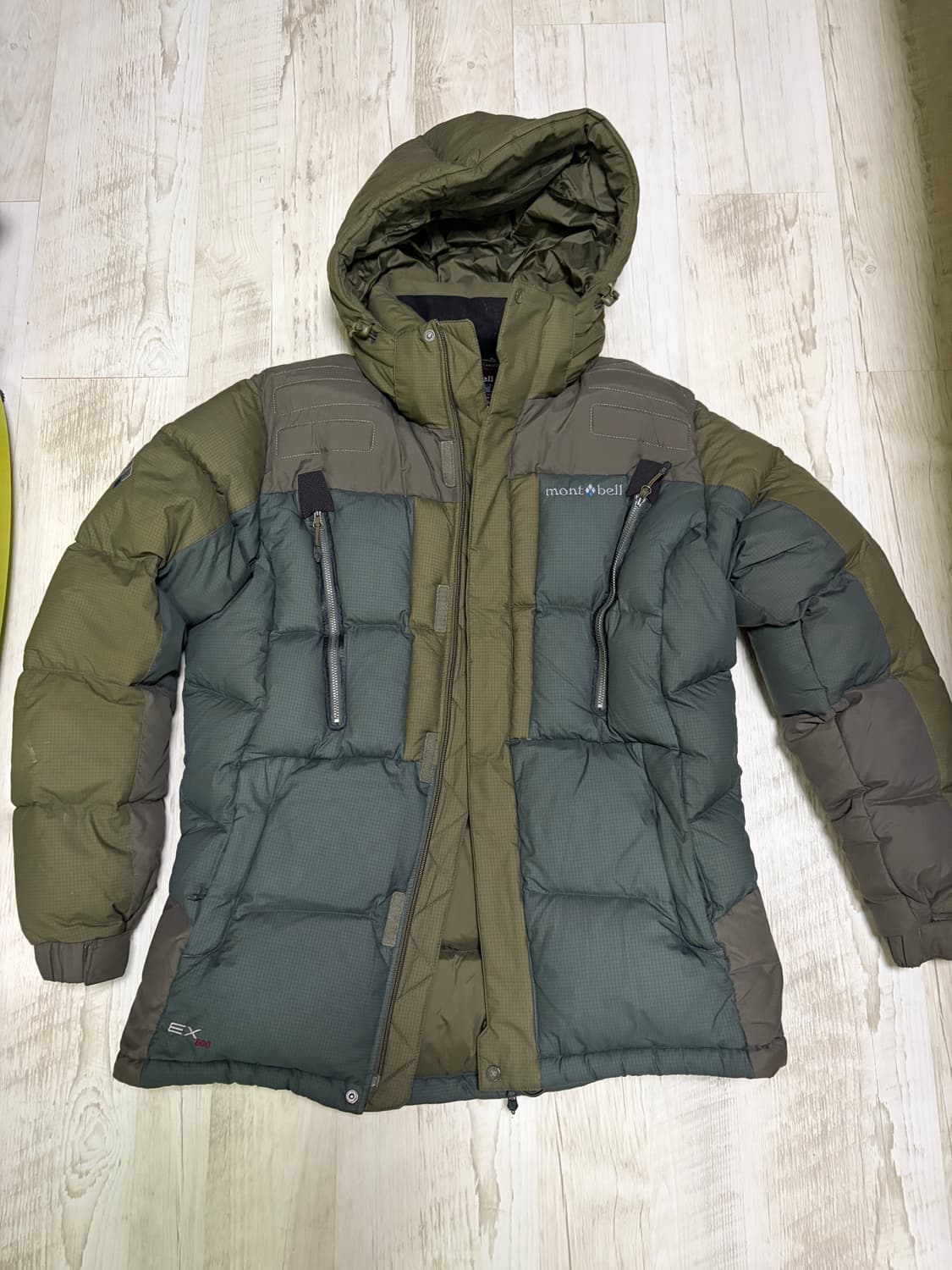 [105]몽벨 EX800 고어텍스 윈드스토퍼 구스다운 올리브 상품이미지2
