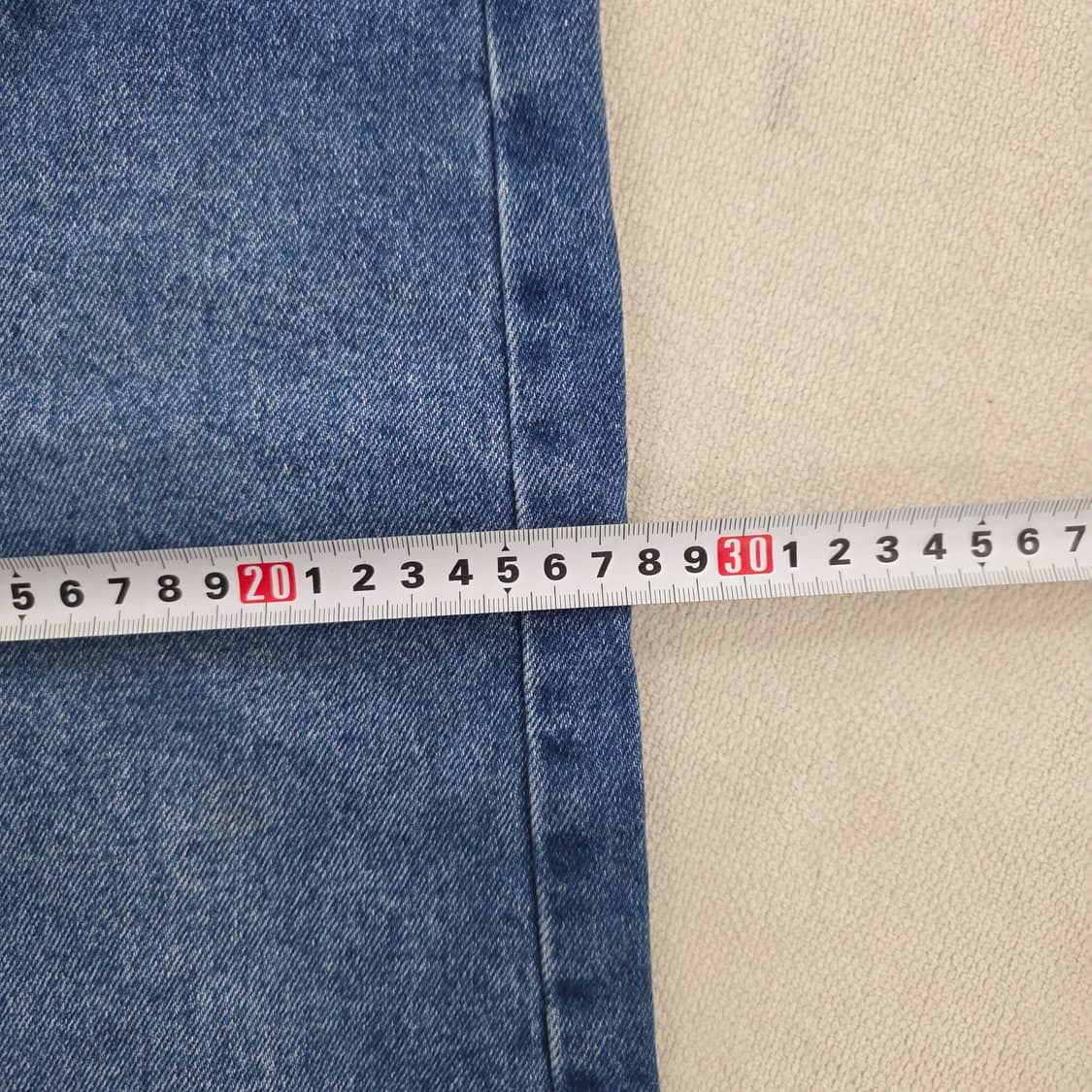 28 자라 와이드 핀턱 데님 중청 팬츠 0225J 상품이미지7