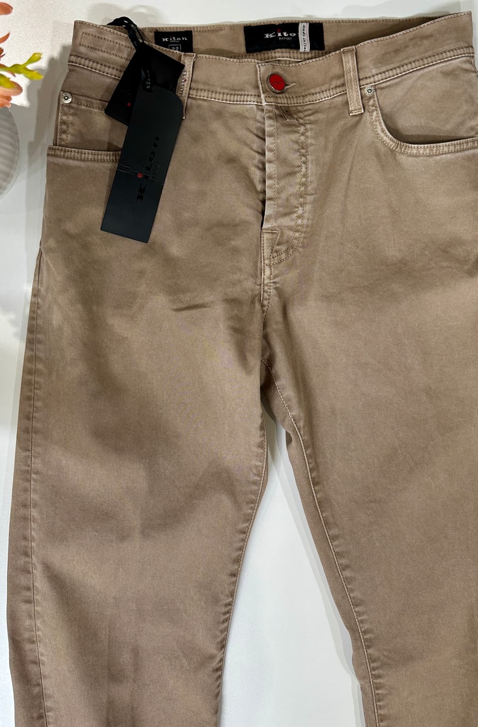 키톤 나폴리 새상품 데님 팬츠 브라운 31 상품이미지4