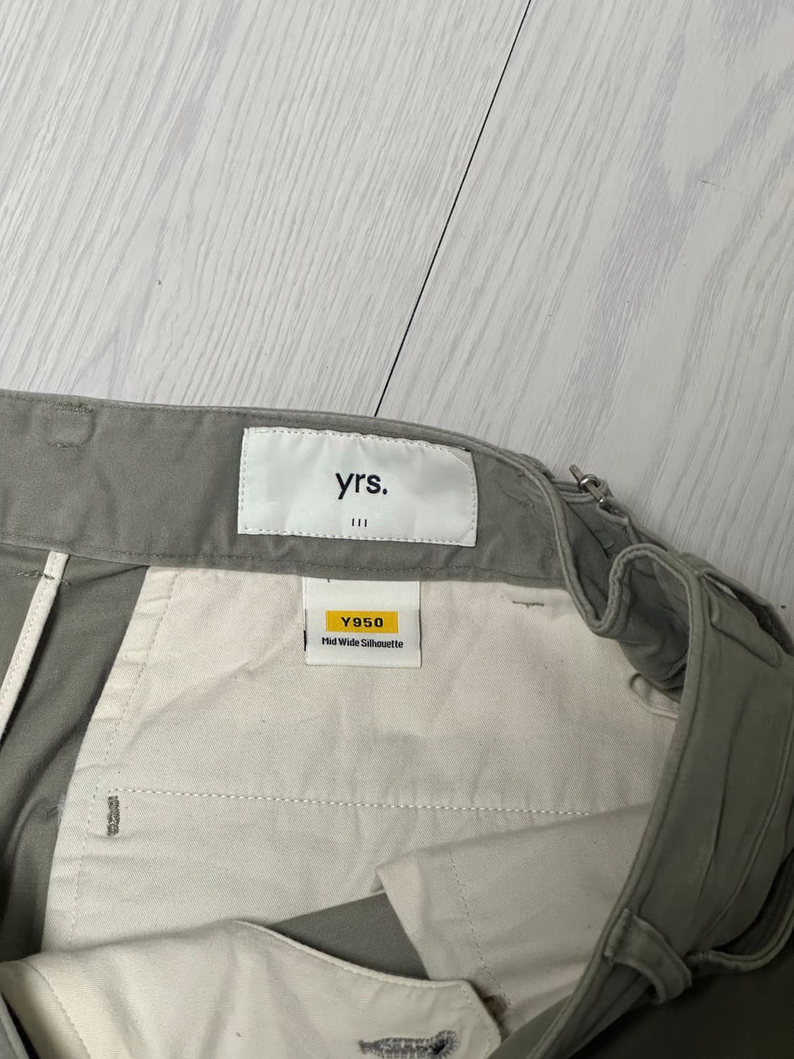이얼즈어고 950 와이드 치노팬츠 카키 3 상품이미지5