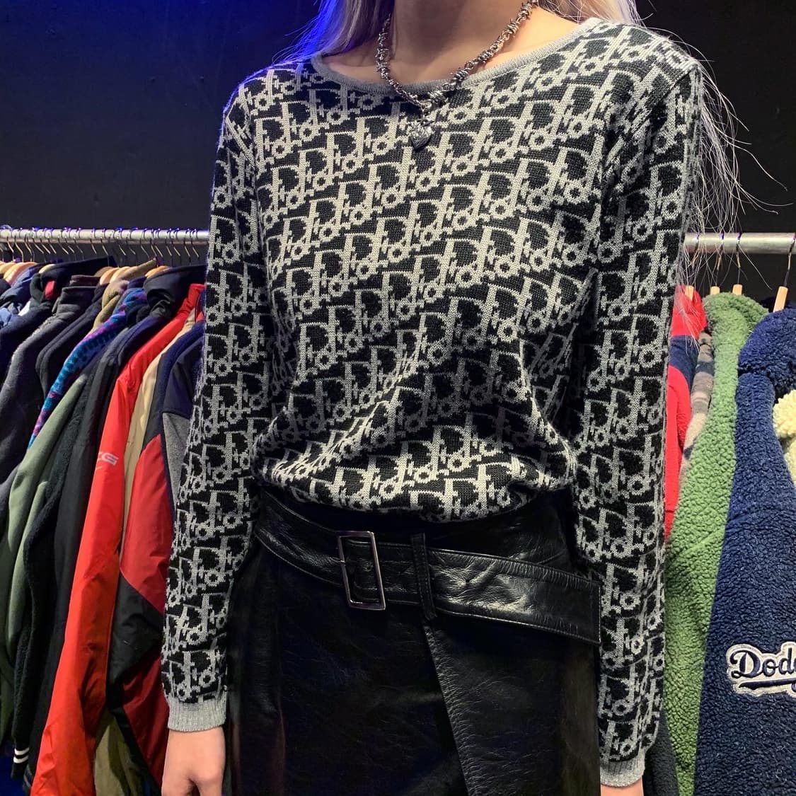 크리스챤 디올 90’s 오블리크 모노그램 니트 상품이미지1